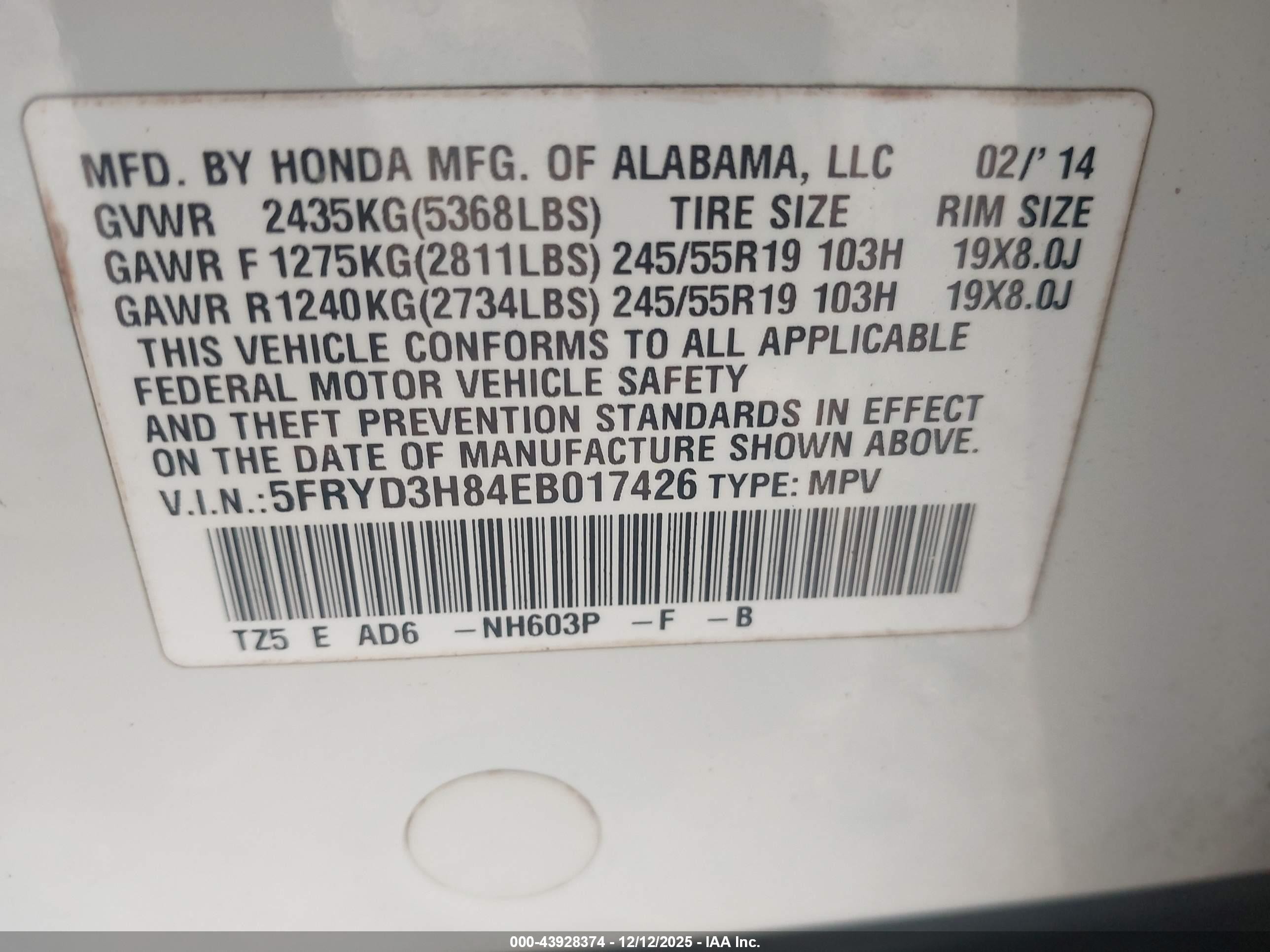 2014 Acura Mdx Advance Pkg W/entertainment Pkg White vin: 5FRYD3H84EB017426