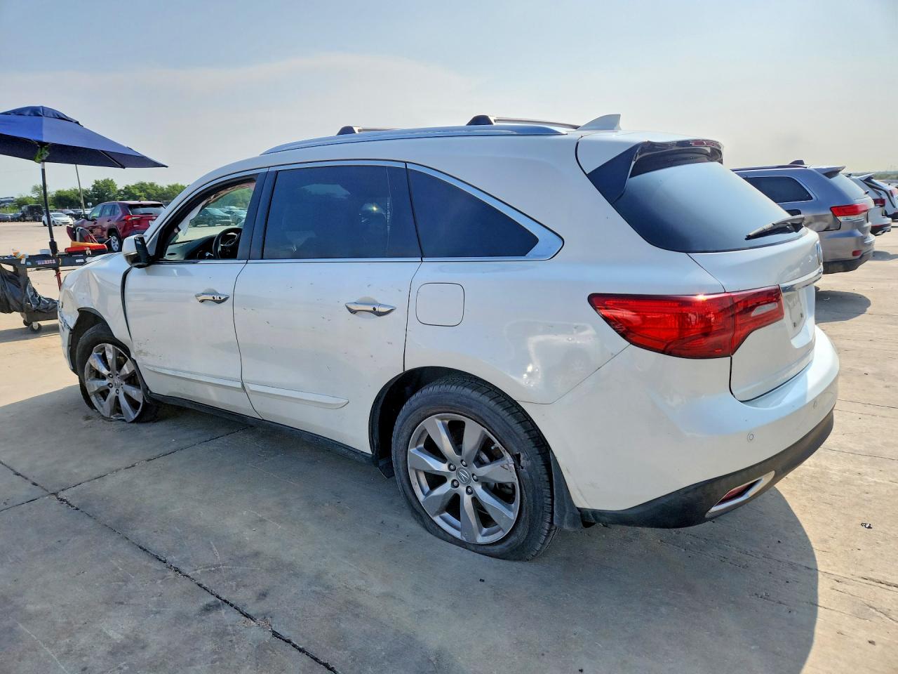 2014 Acura Mdx Advance White vin: 5FRYD3H85EB007729