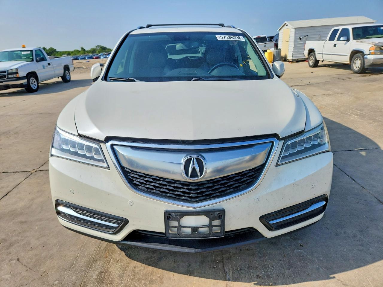 2014 Acura Mdx Advance White vin: 5FRYD3H85EB007729