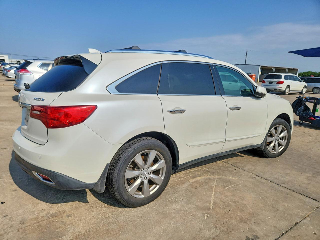 2014 Acura Mdx Advance White vin: 5FRYD3H85EB007729