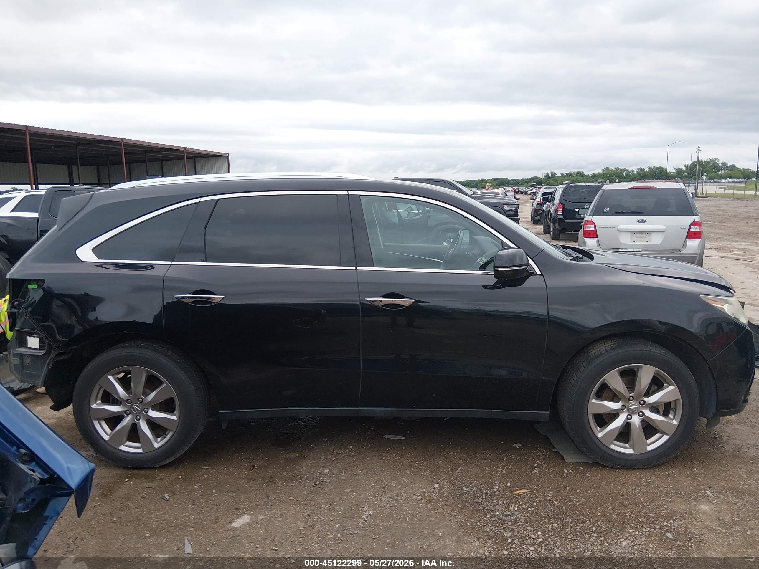 2014 Acura Mdx Advance Pkg W/entertainment Pkg Black vin: 5FRYD3H87EB020384