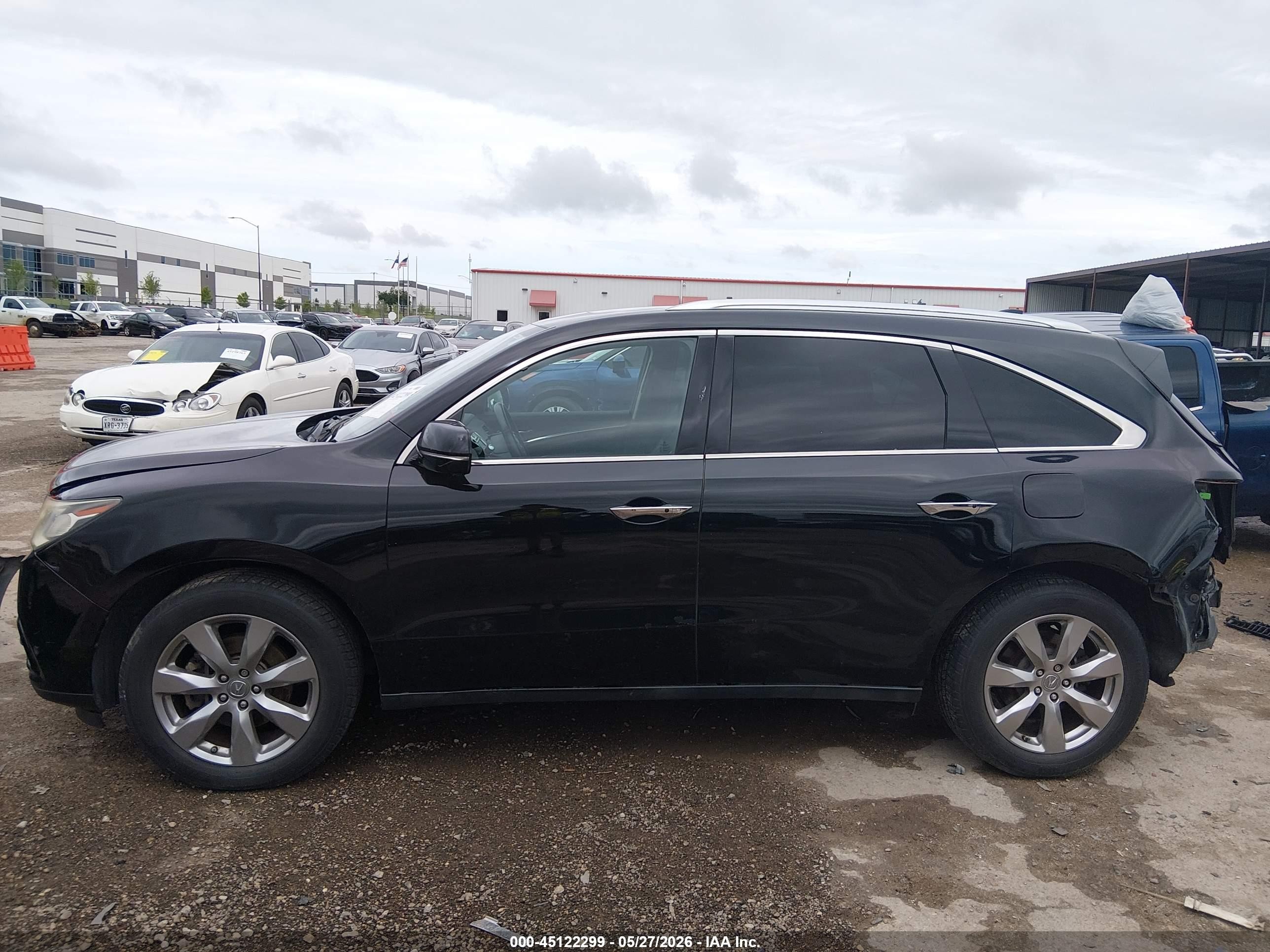 2014 Acura Mdx Advance Pkg W/entertainment Pkg Black vin: 5FRYD3H87EB020384