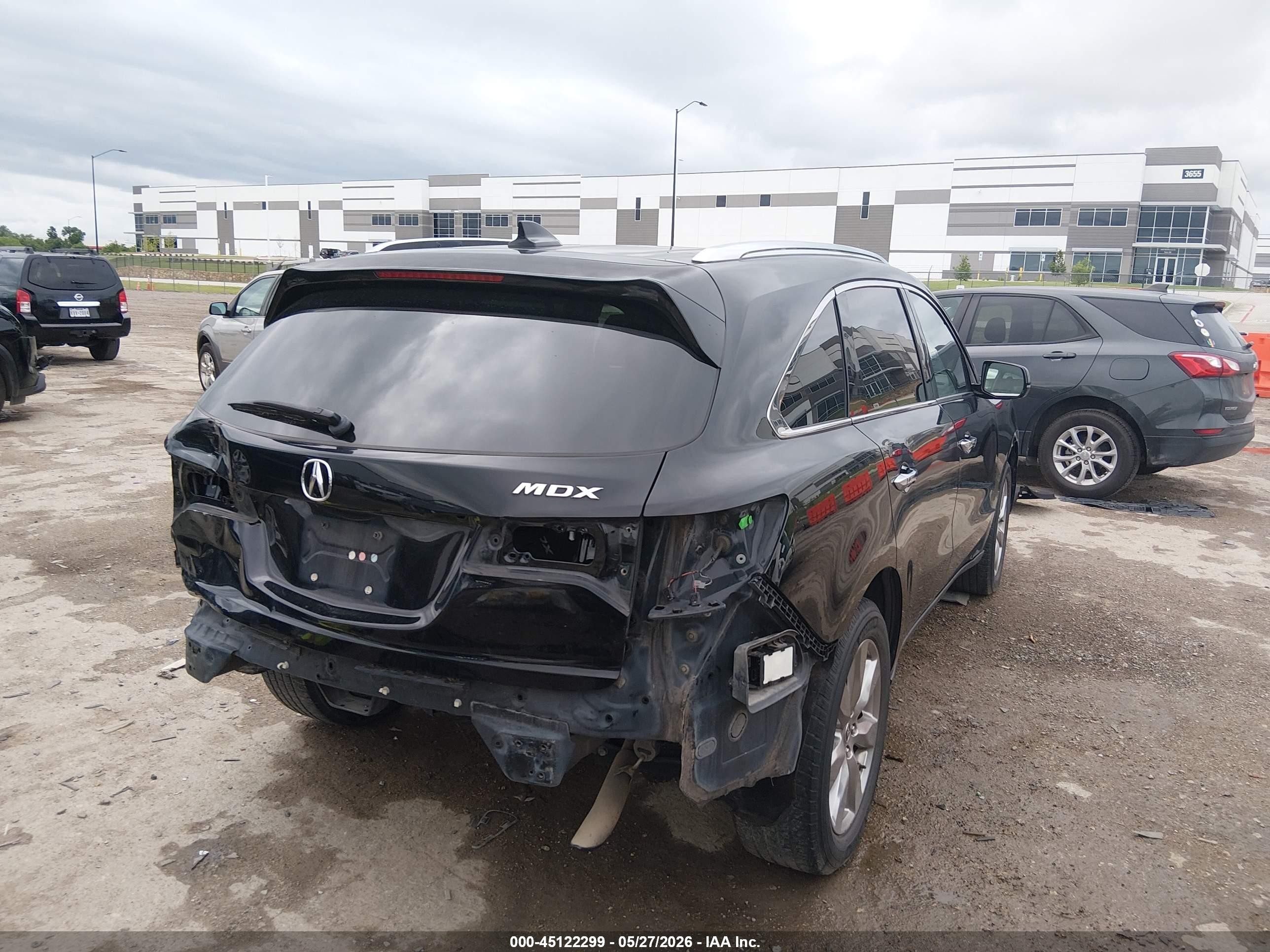 2014 Acura Mdx Advance Pkg W/entertainment Pkg Black vin: 5FRYD3H87EB020384