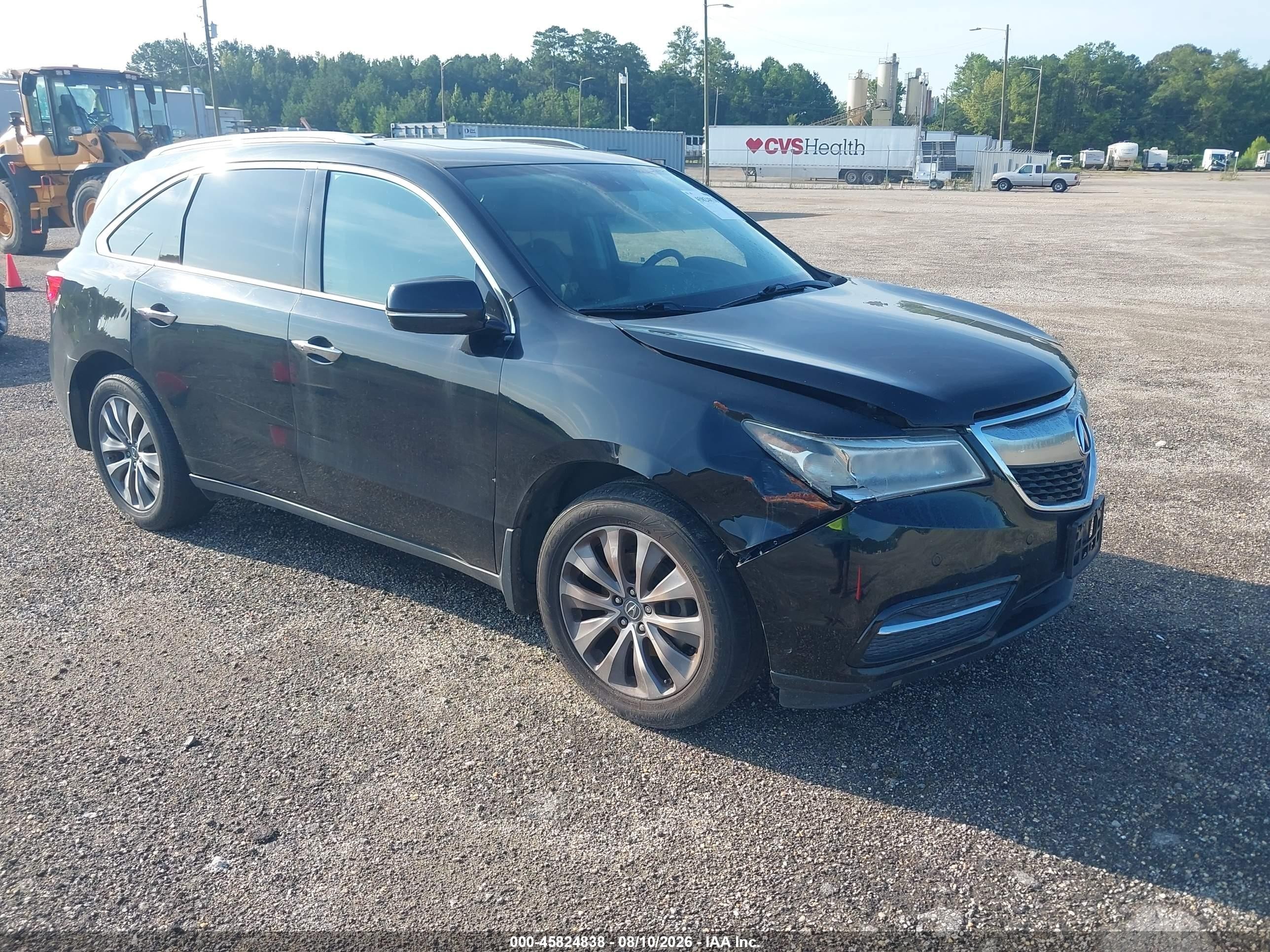 2015 Acura Mdx Advance Pkg W/entertainment Pkg Black vin: 5FRYD3H87FB013453