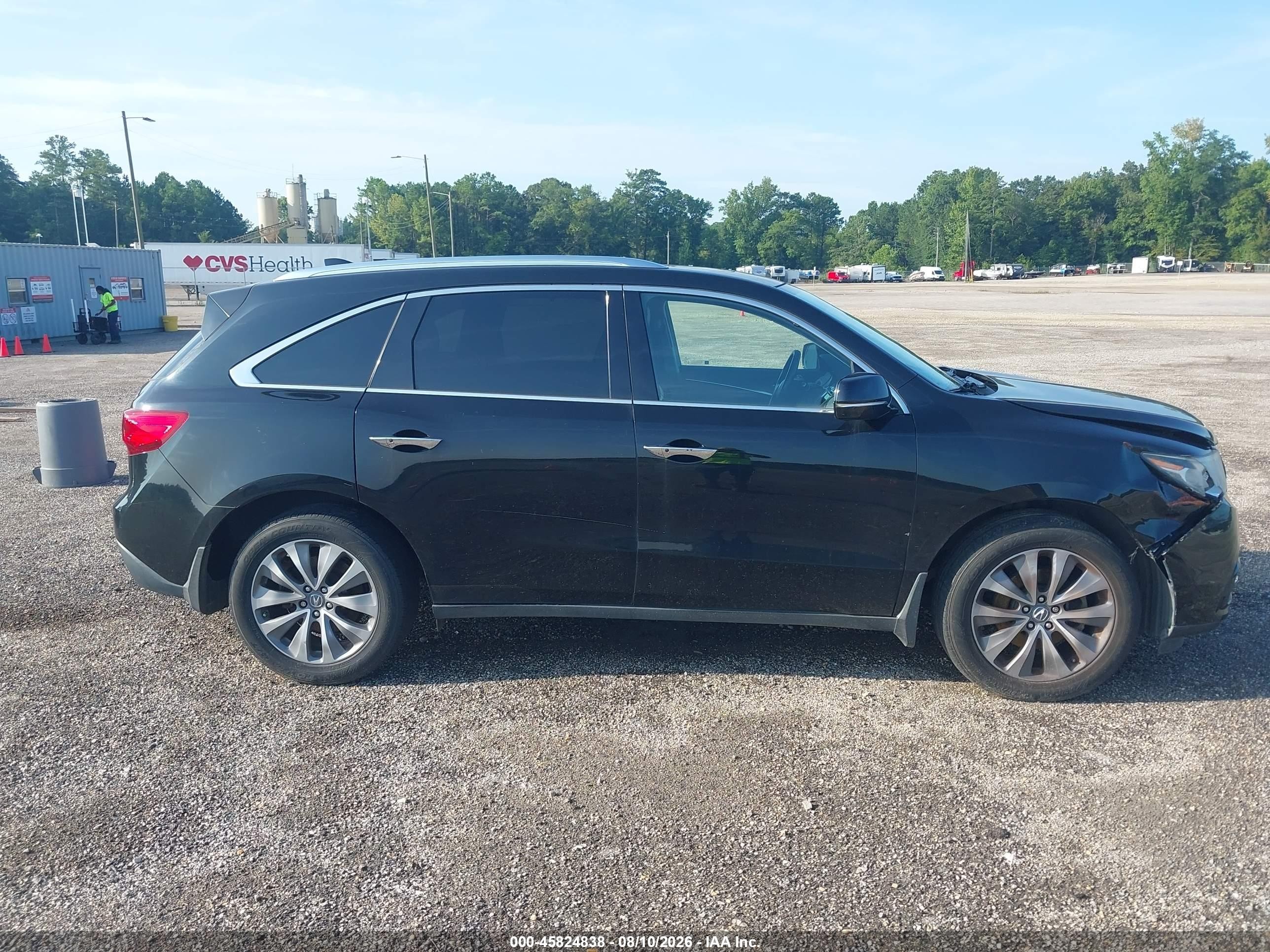 2015 Acura Mdx Advance Pkg W/entertainment Pkg Black vin: 5FRYD3H87FB013453