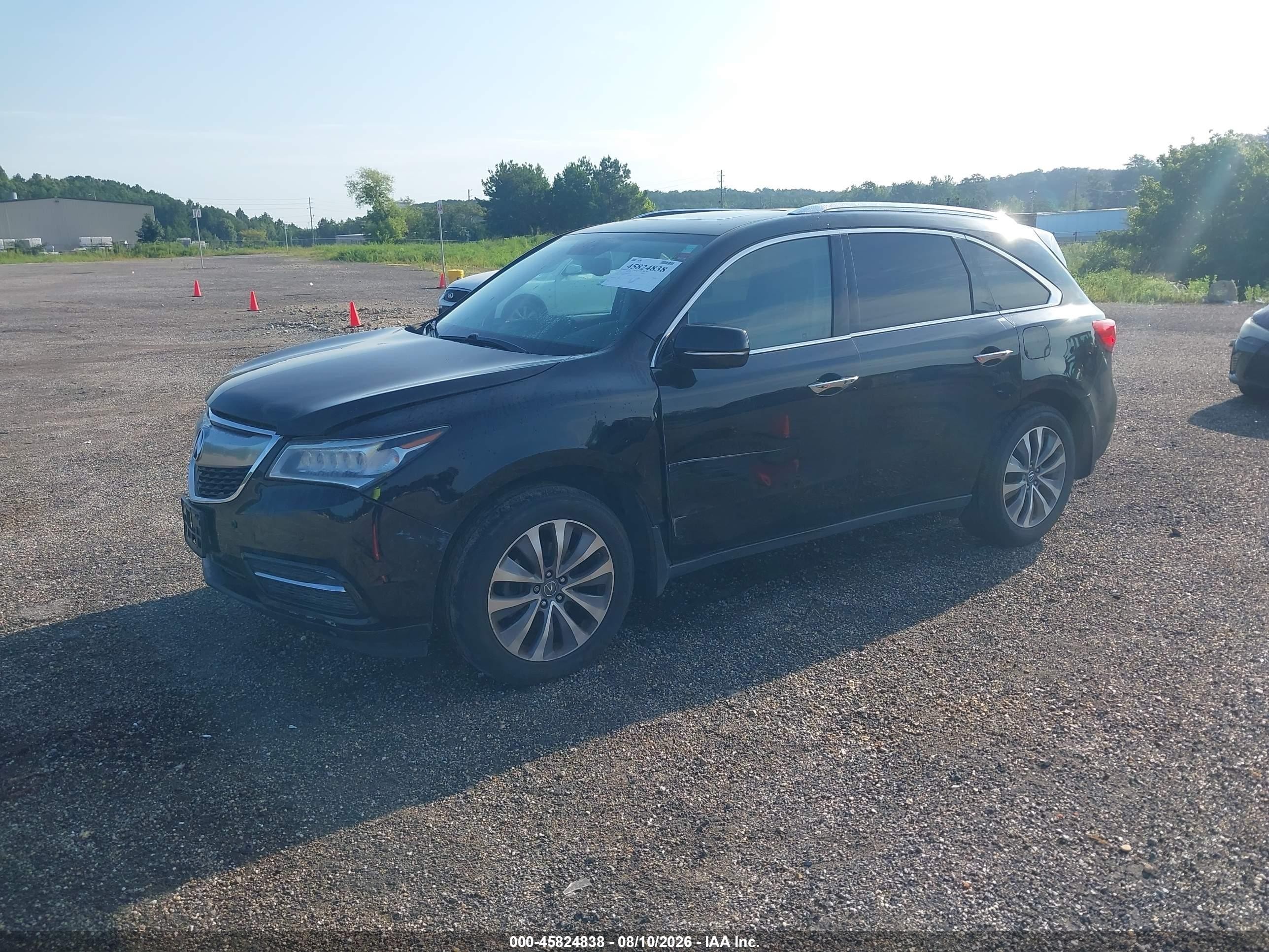 2015 Acura Mdx Advance Pkg W/entertainment Pkg Black vin: 5FRYD3H87FB013453