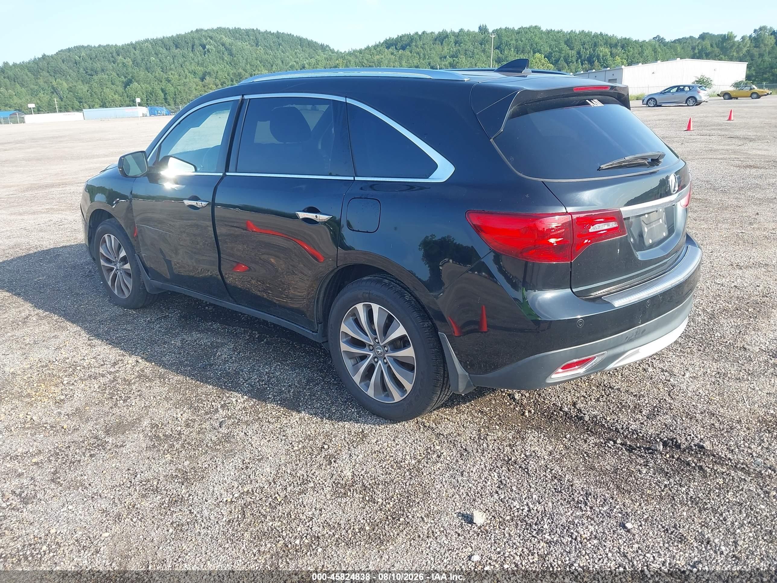 2015 Acura Mdx Advance Pkg W/entertainment Pkg Black vin: 5FRYD3H87FB013453