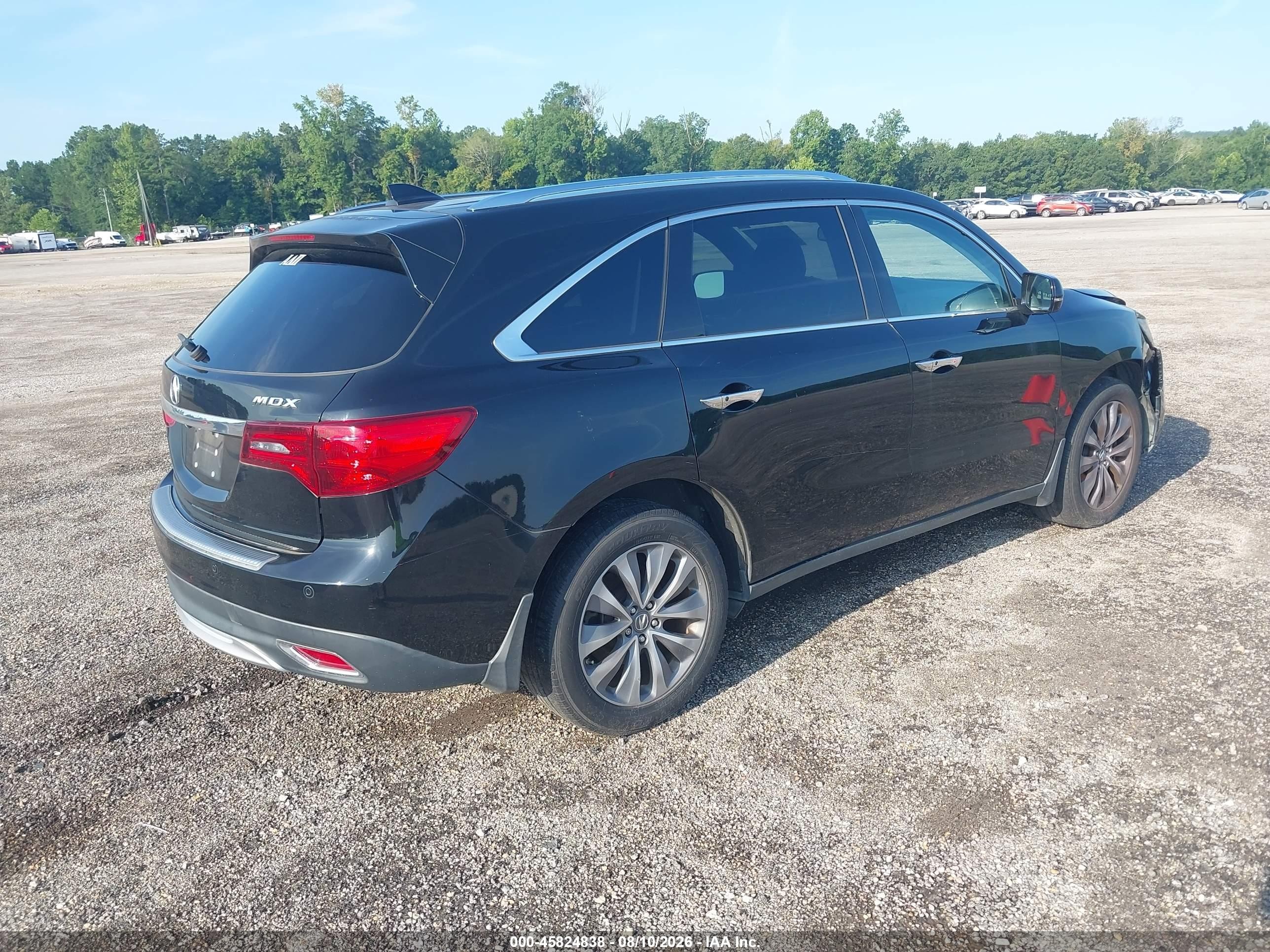 2015 Acura Mdx Advance Pkg W/entertainment Pkg Black vin: 5FRYD3H87FB013453