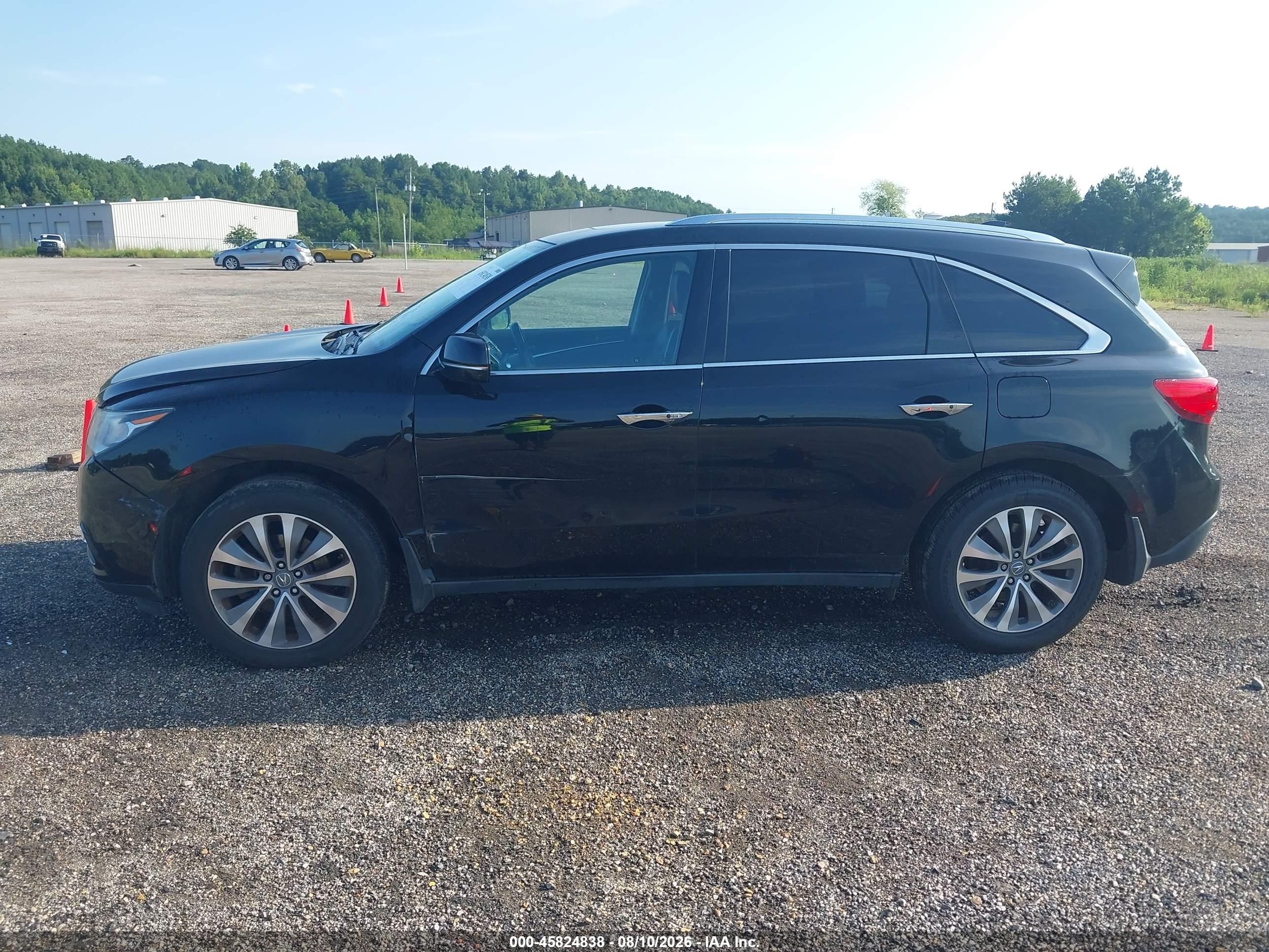 2015 Acura Mdx Advance Pkg W/entertainment Pkg Black vin: 5FRYD3H87FB013453