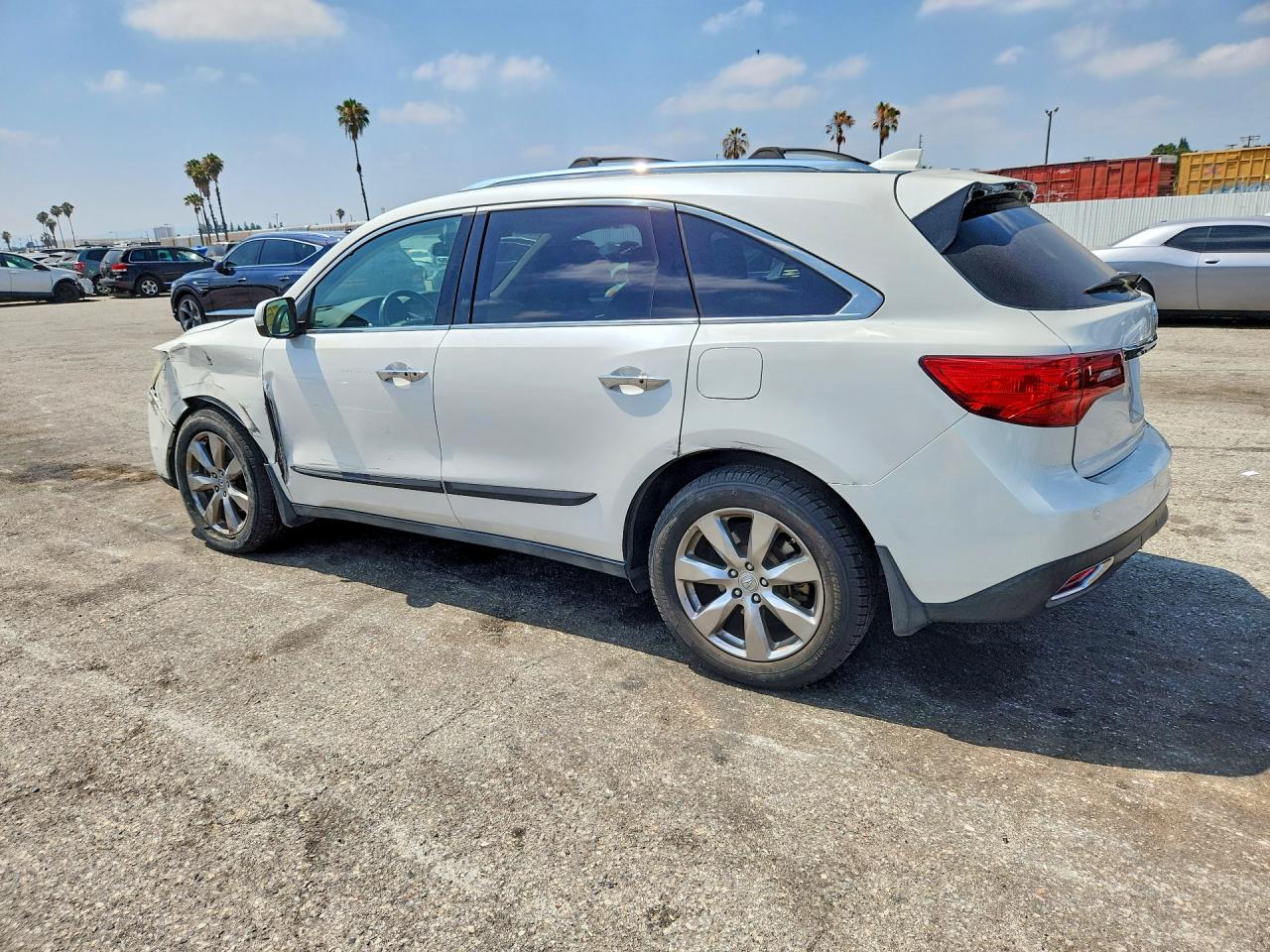 2014 Acura Mdx Advance White vin: 5FRYD3H88EB005229