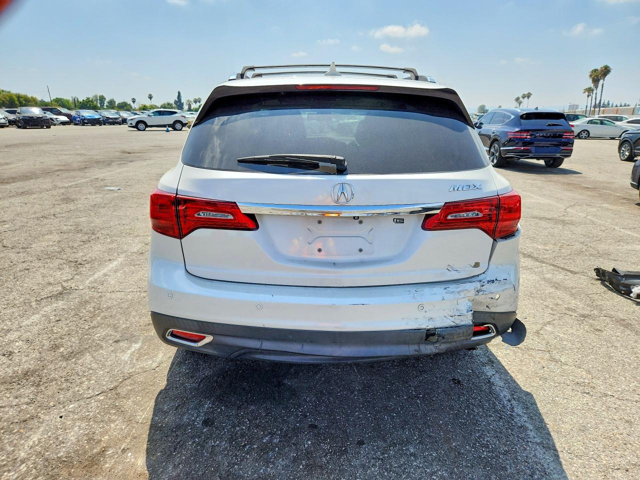 2014 Acura Mdx Advance White vin: 5FRYD3H88EB005229