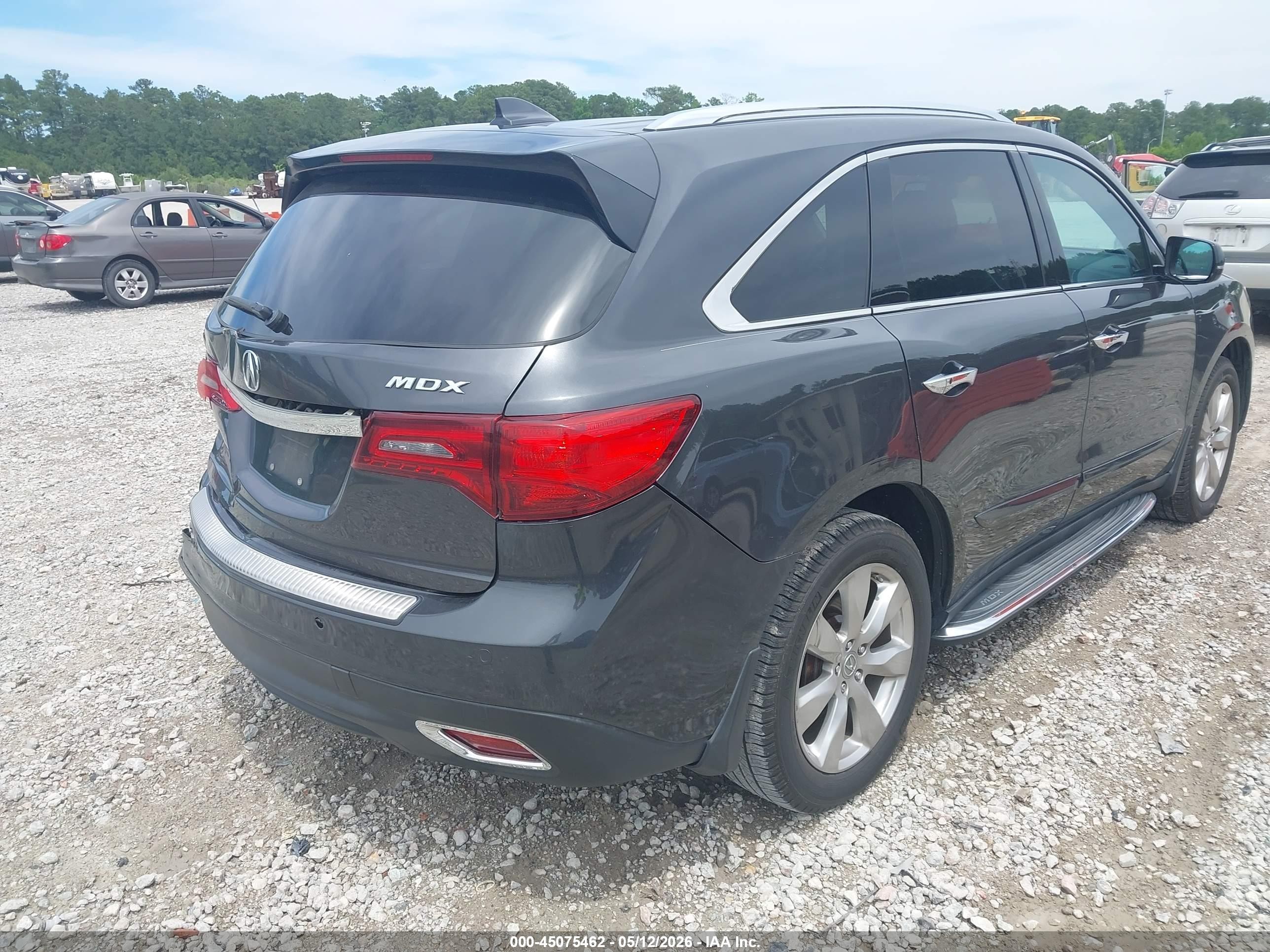 2014 Acura Mdx Advance Pkg W/entertainment Pkg Black vin: 5FRYD3H88EB017204