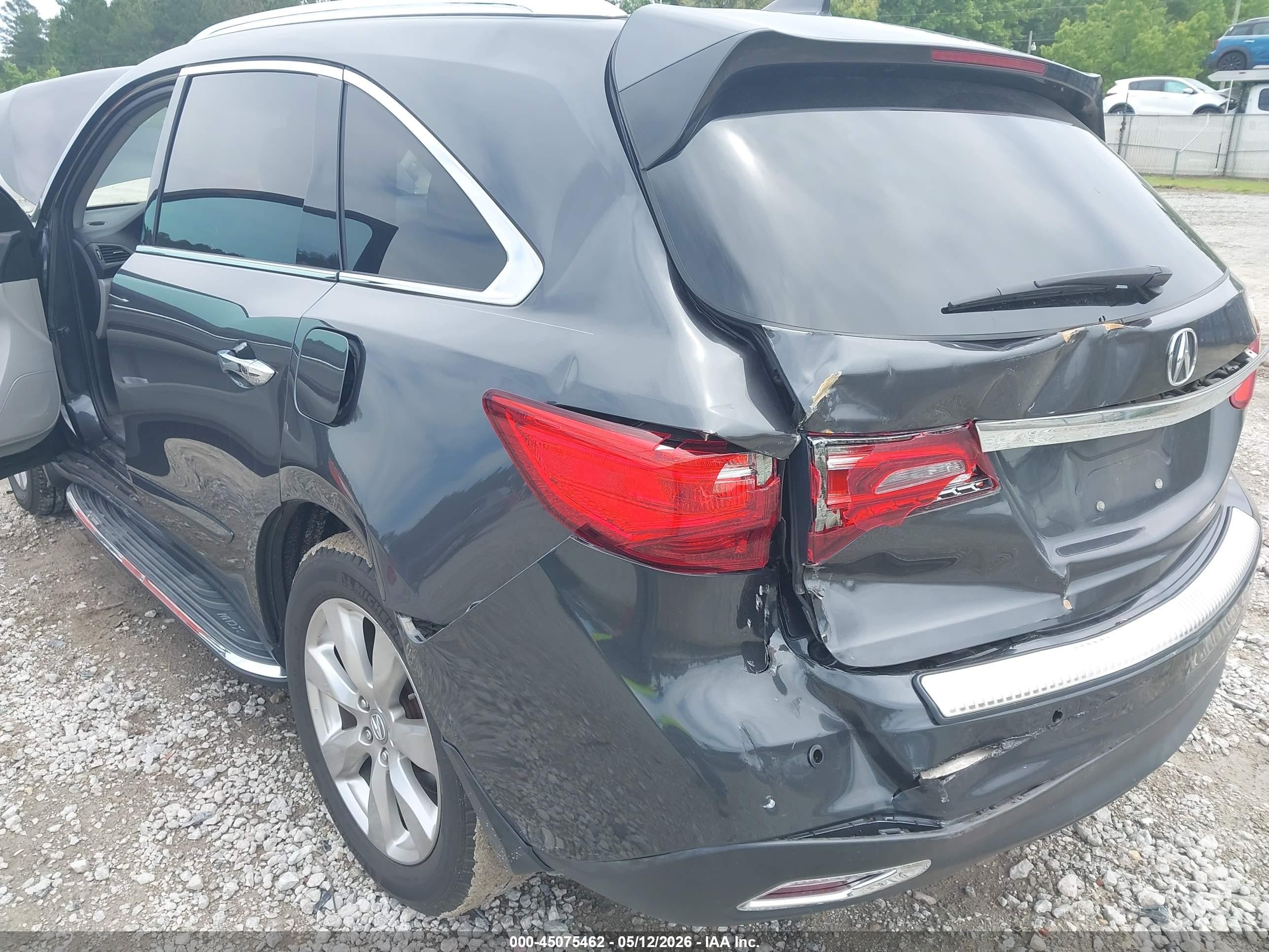 2014 Acura Mdx Advance Pkg W/entertainment Pkg Black vin: 5FRYD3H88EB017204