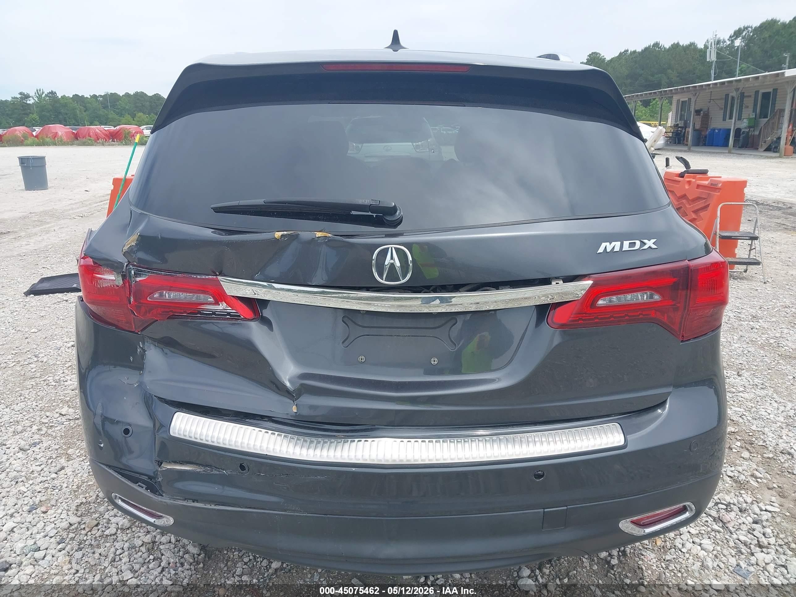 2014 Acura Mdx Advance Pkg W/entertainment Pkg Black vin: 5FRYD3H88EB017204