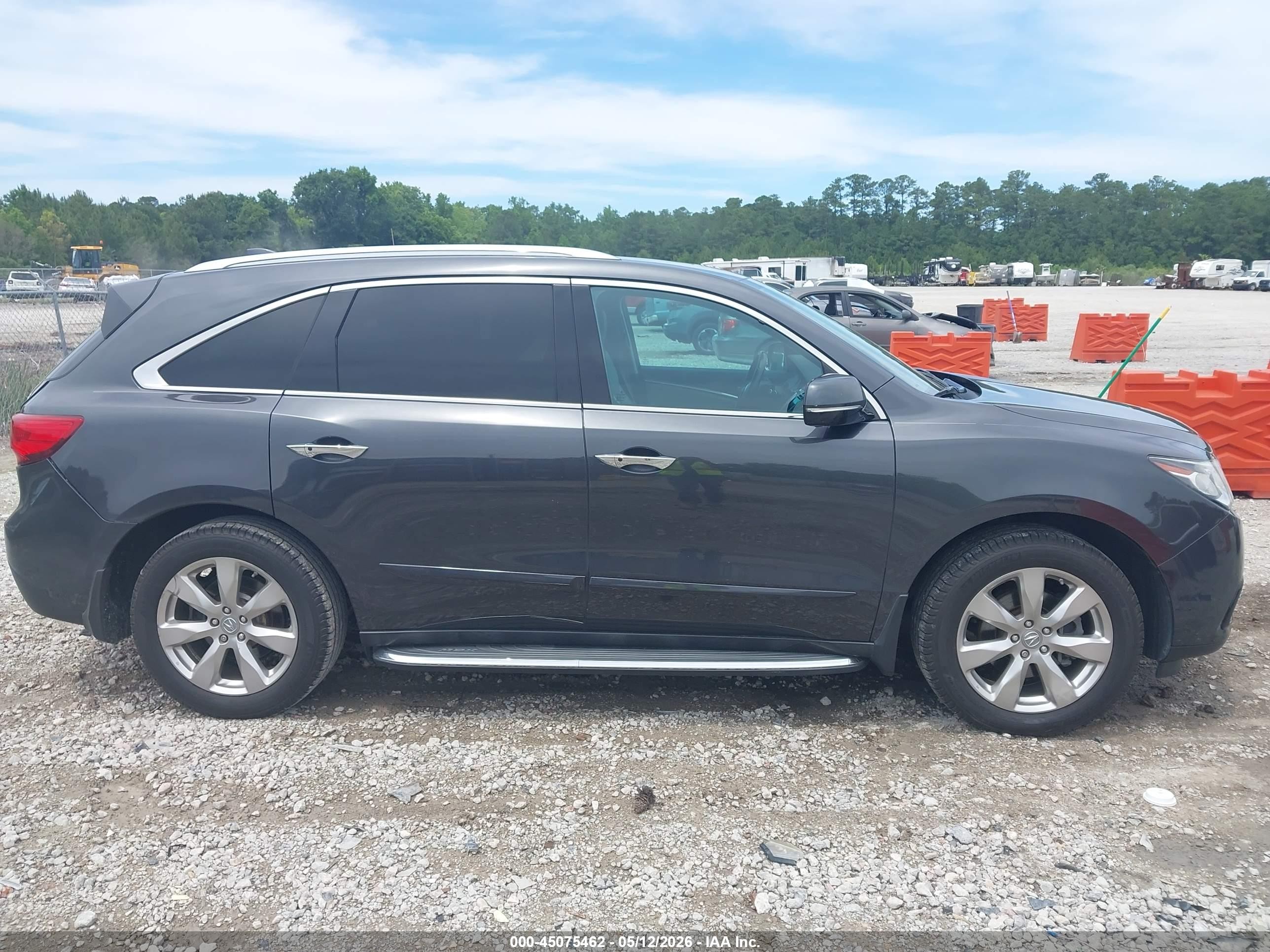 2014 Acura Mdx Advance Pkg W/entertainment Pkg Black vin: 5FRYD3H88EB017204