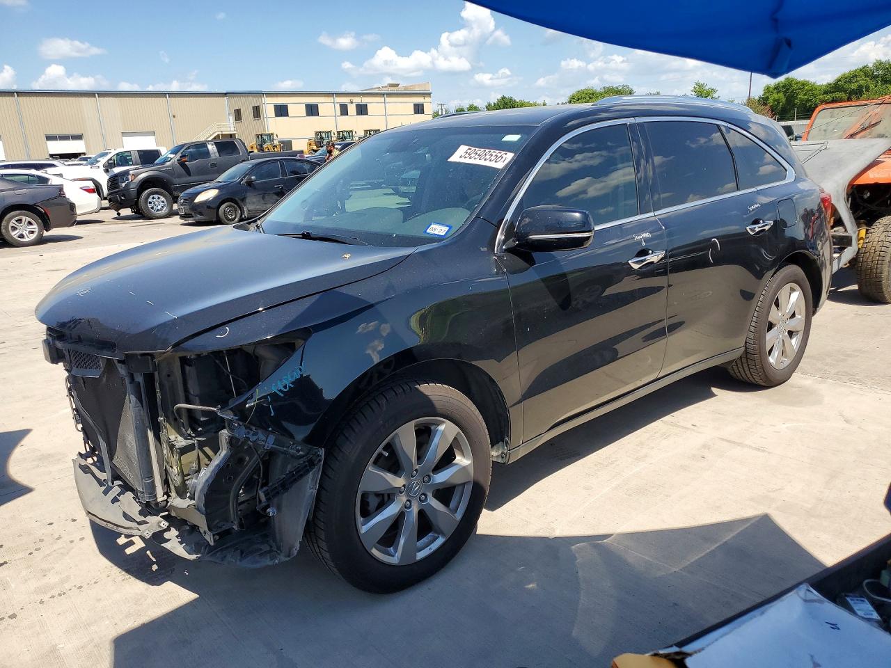 2014 Acura Mdx Advance Black vin: 5FRYD3H88EB019793