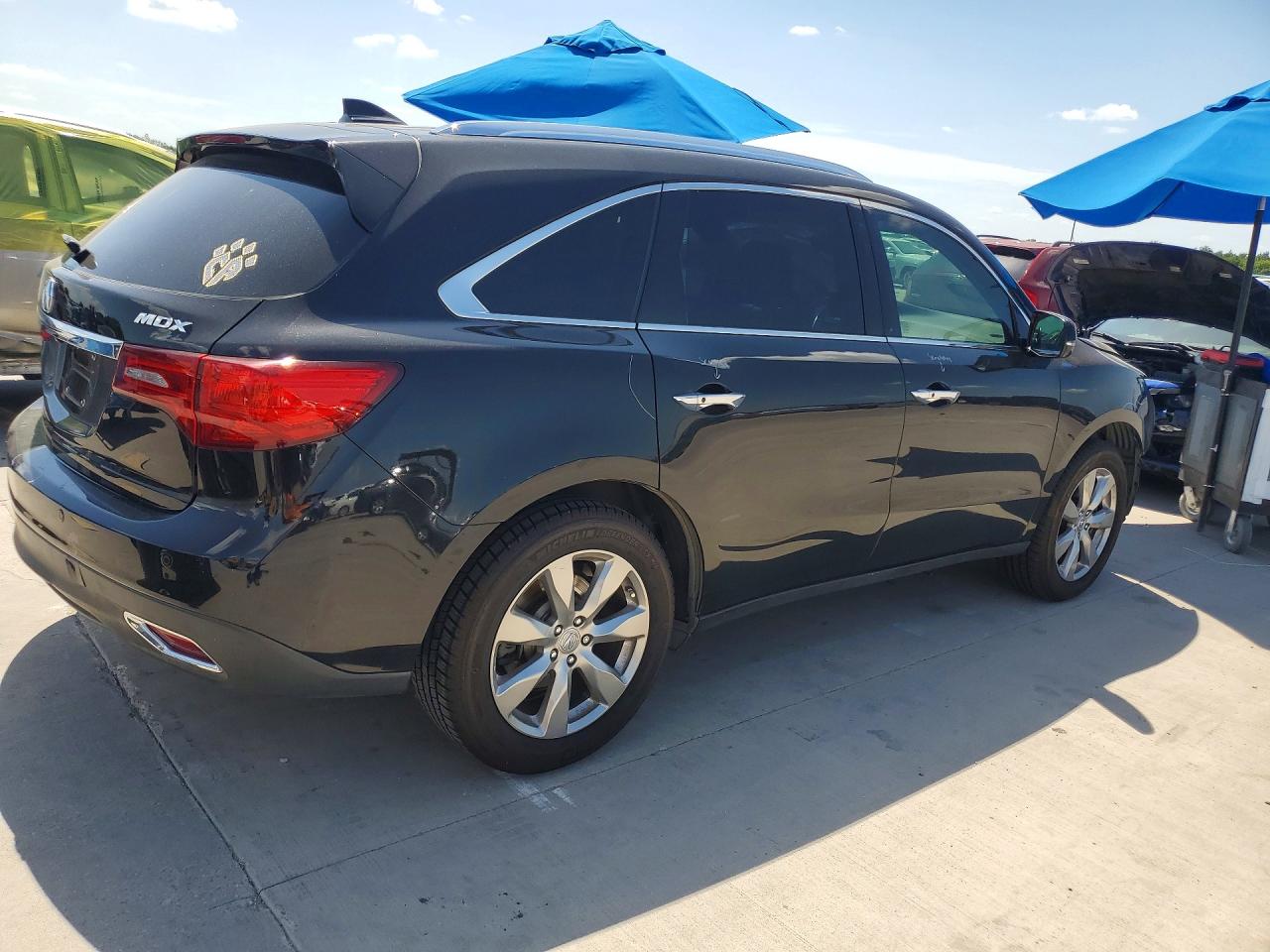 2014 Acura Mdx Advance Черный vin: 5FRYD3H88EB019793