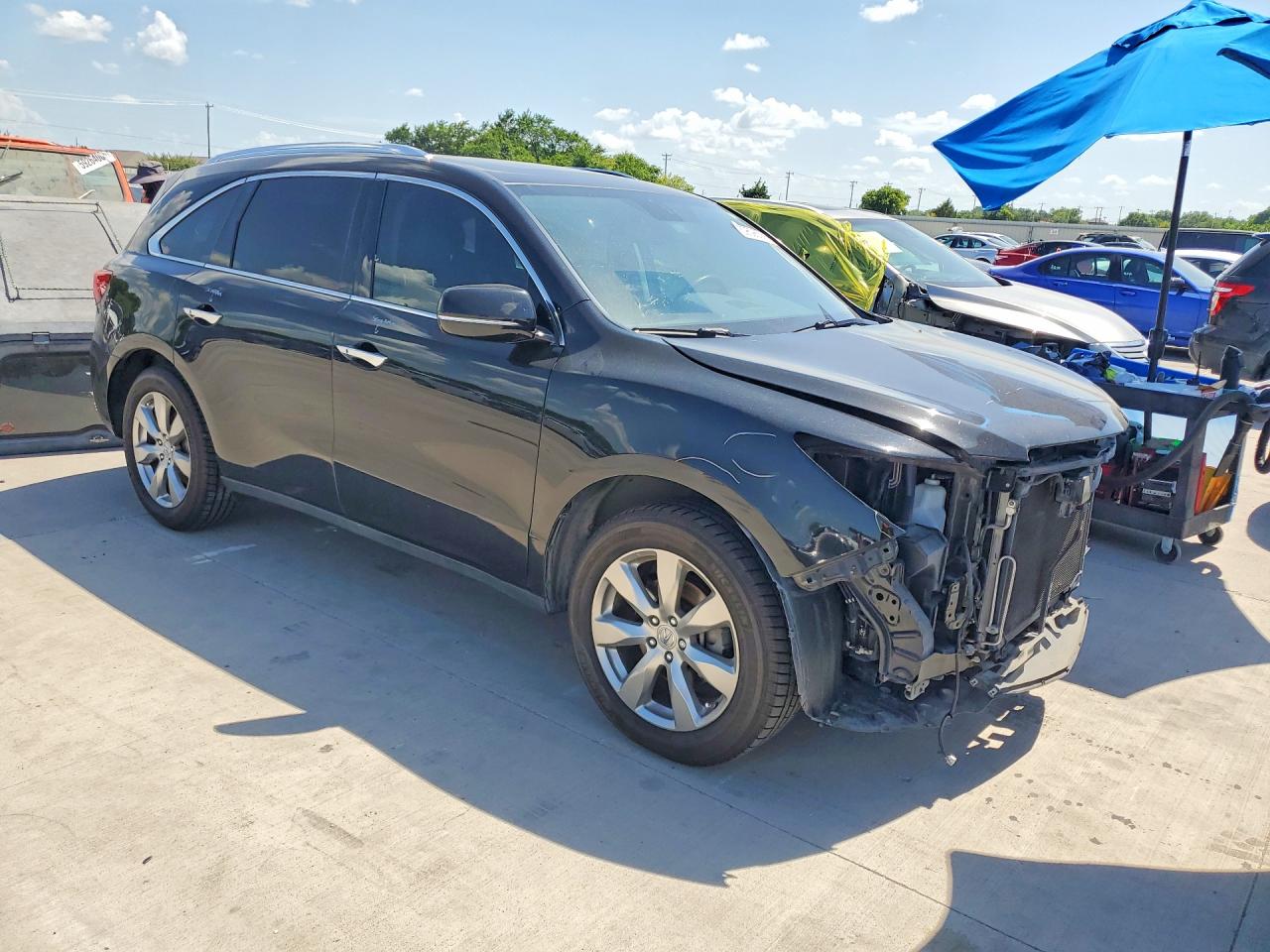 2014 Acura Mdx Advance Черный vin: 5FRYD3H88EB019793