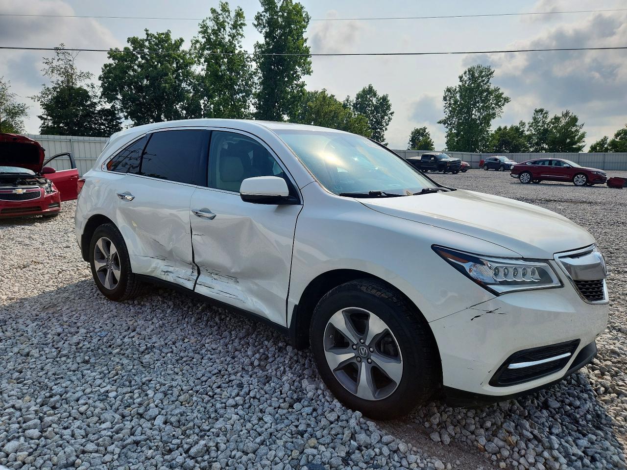 2014 Acura Mdx White vin: 5FRYD4H20EB029672