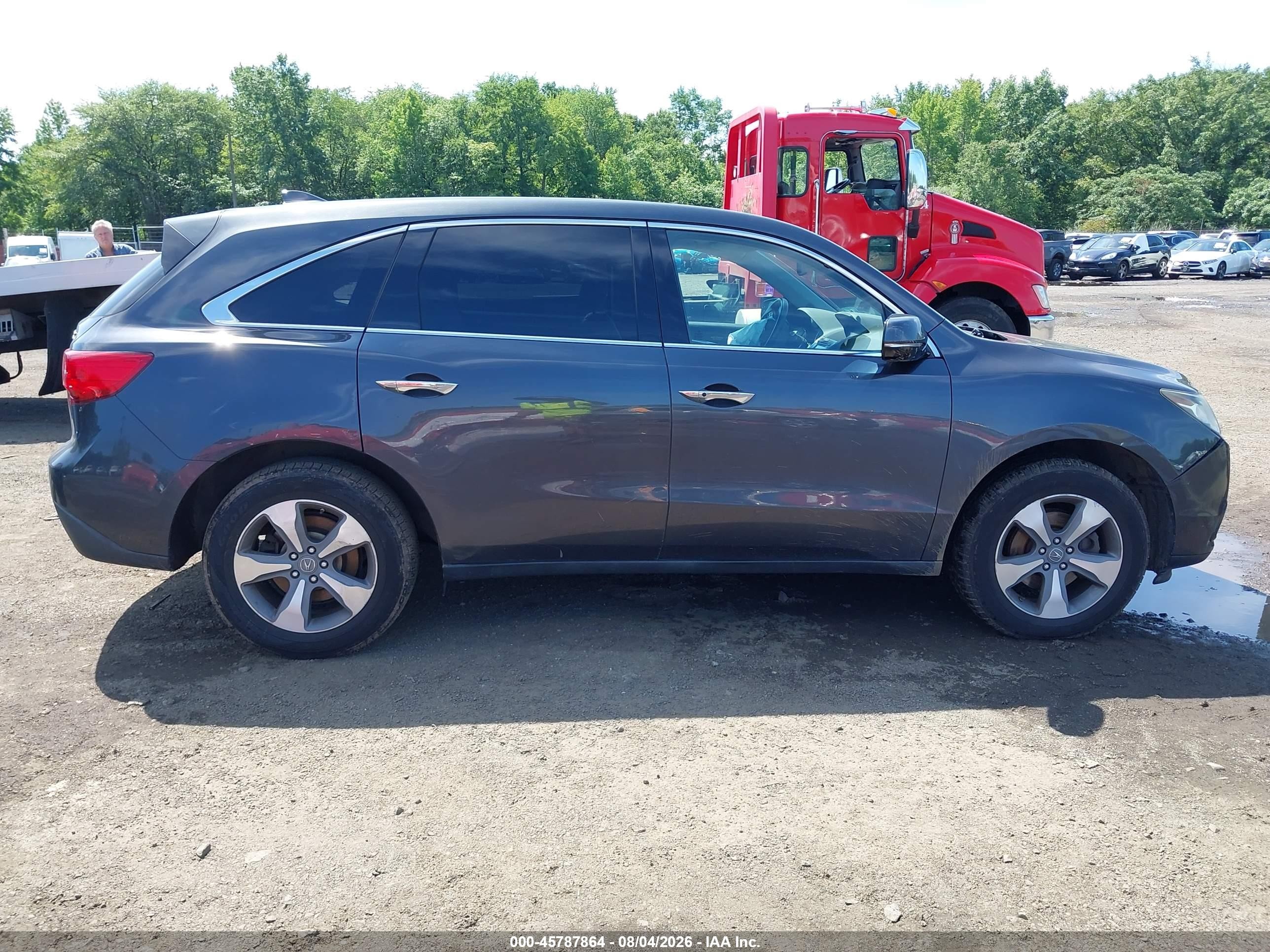 2014 Acura Mdx   Gray vin: 5FRYD4H20EB035696