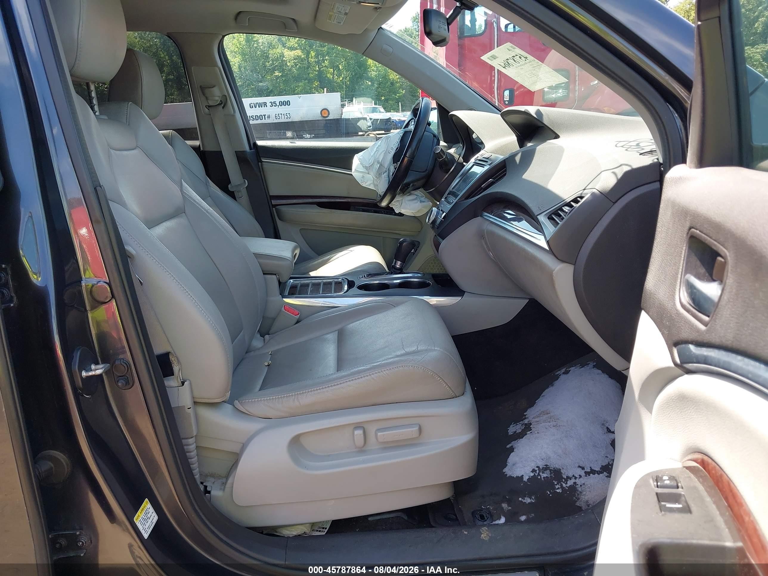 2014 Acura Mdx   Gray vin: 5FRYD4H20EB035696