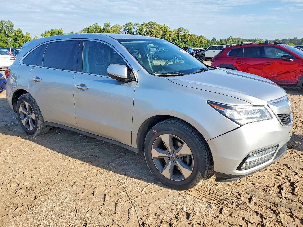 2015 Acura Mdx Silver vin: 5FRYD4H20FB030158