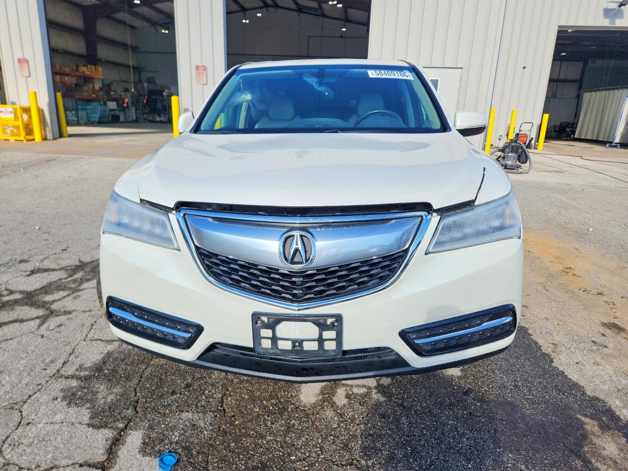 2014 Acura Mdx White vin: 5FRYD4H21EB006904