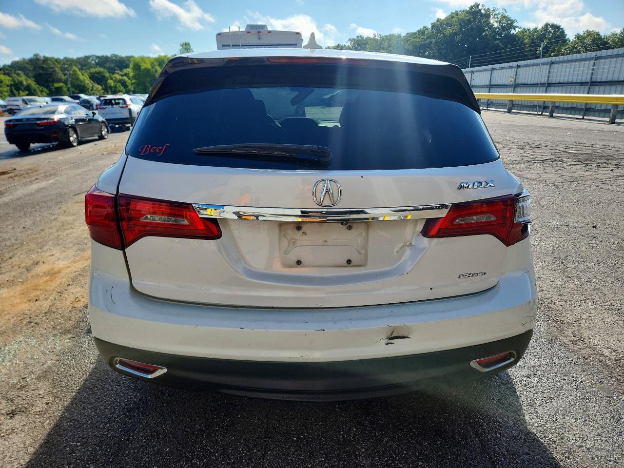 2014 Acura Mdx White vin: 5FRYD4H21EB006904