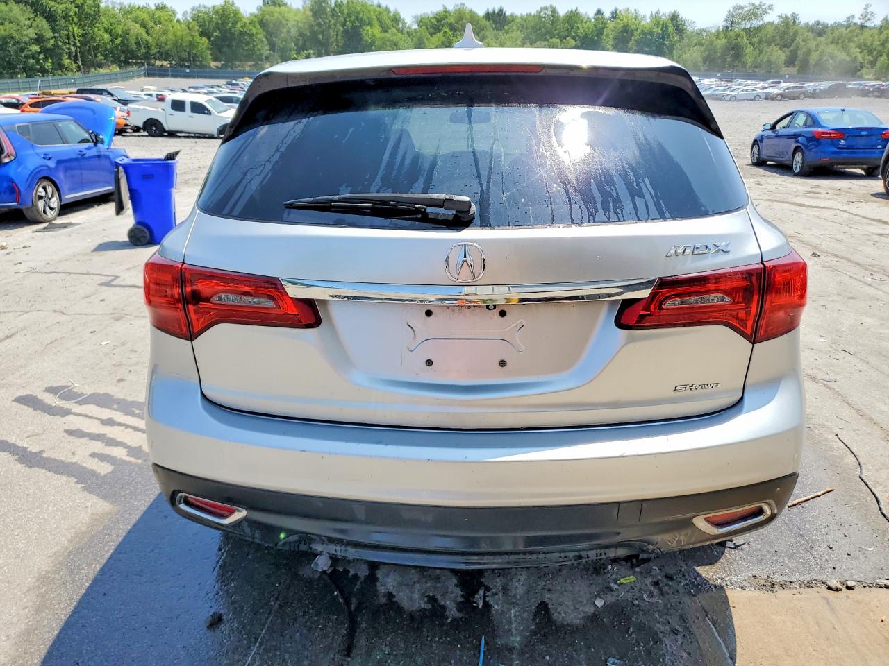 2014 Acura Mdx Silver vin: 5FRYD4H21EB007292