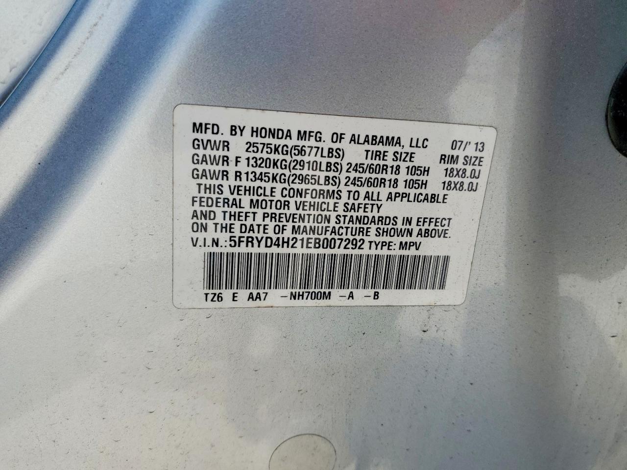 2014 Acura Mdx Silver vin: 5FRYD4H21EB007292