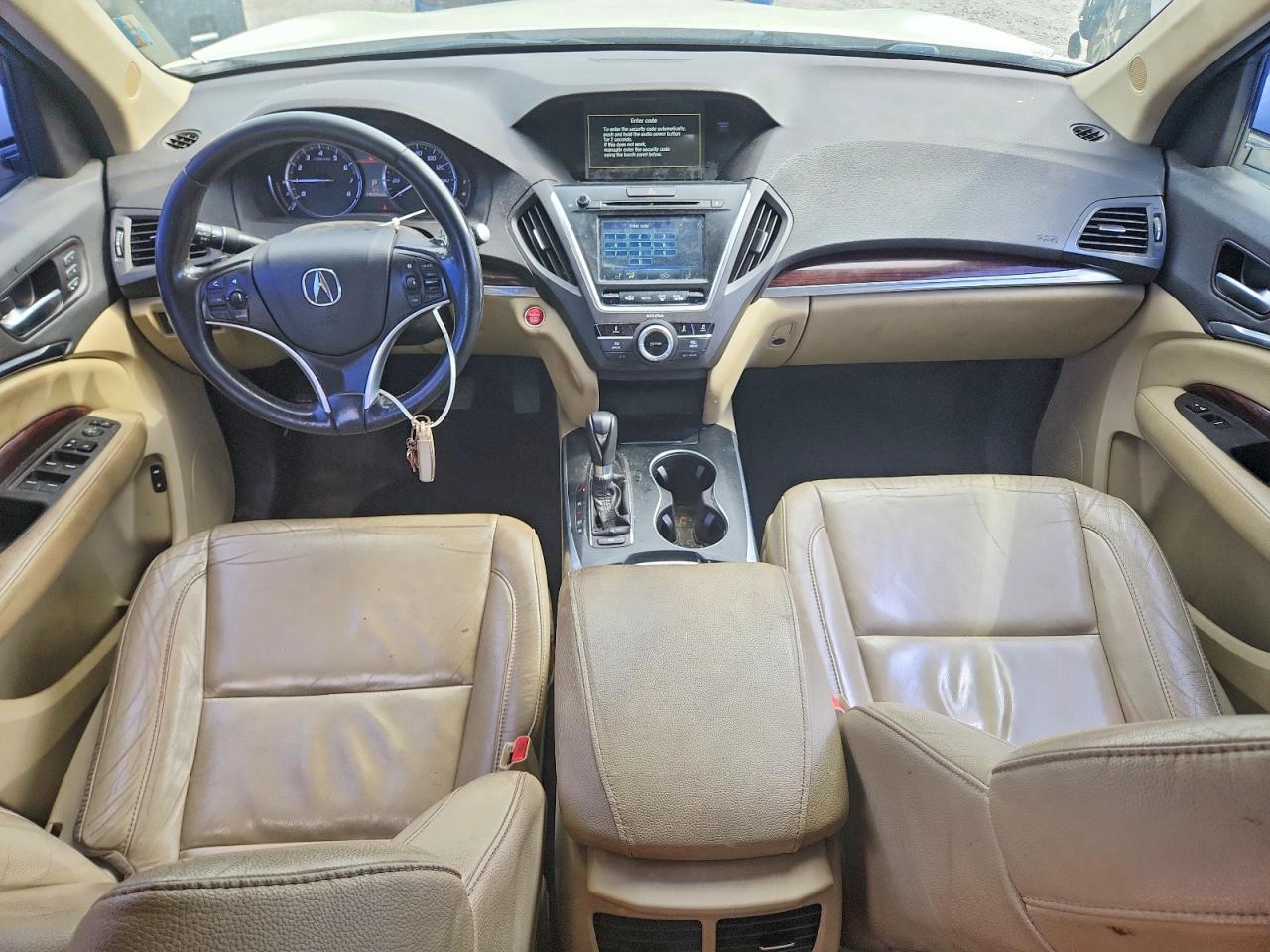 2014 Acura Mdx White vin: 5FRYD4H21EB014193