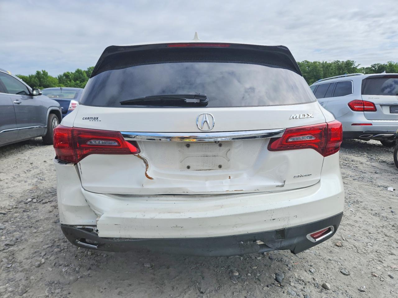 2014 Acura Mdx White vin: 5FRYD4H21EB014193