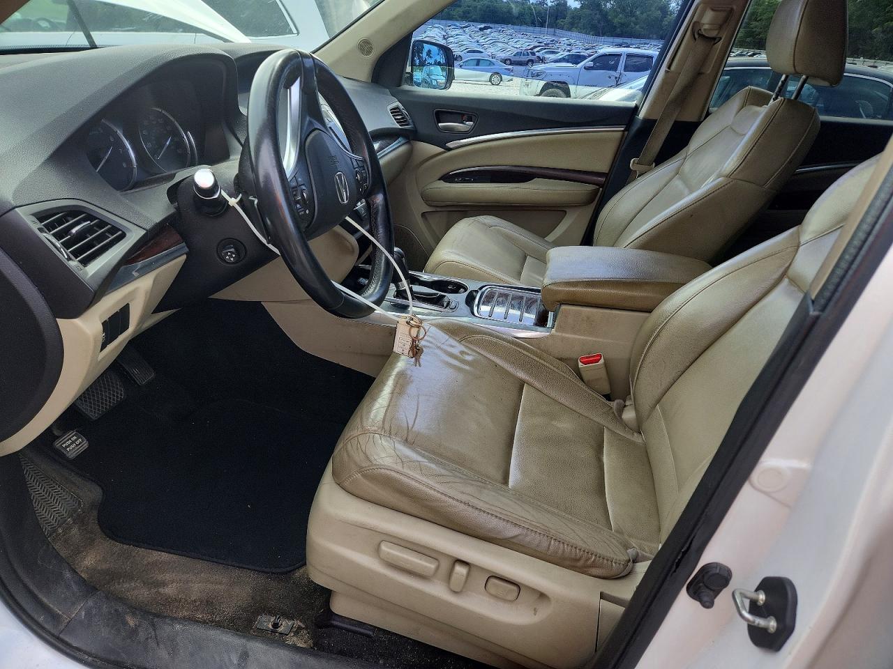 2014 Acura Mdx White vin: 5FRYD4H21EB014193