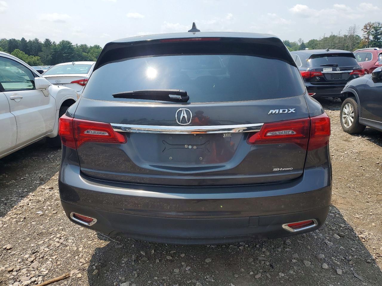 2014 Acura Mdx Charcoal vin: 5FRYD4H21EB029485