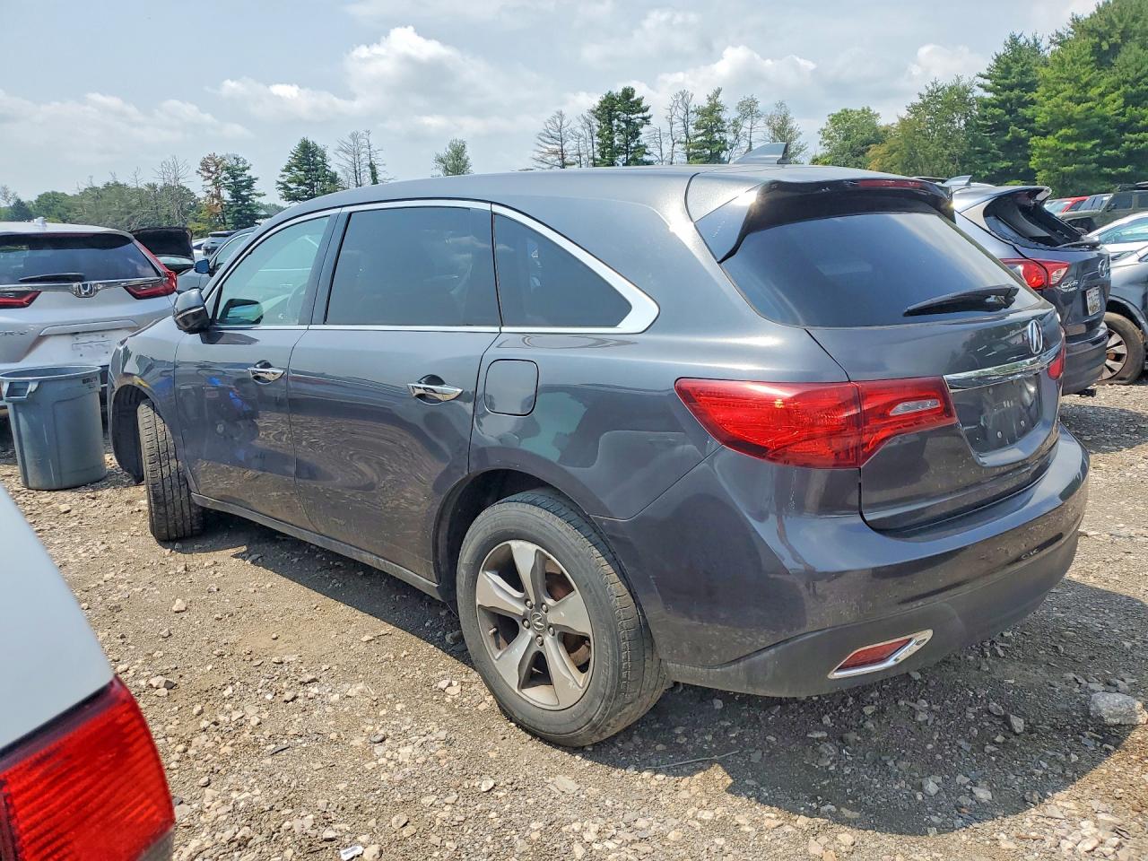 2014 Acura Mdx Charcoal vin: 5FRYD4H21EB029485