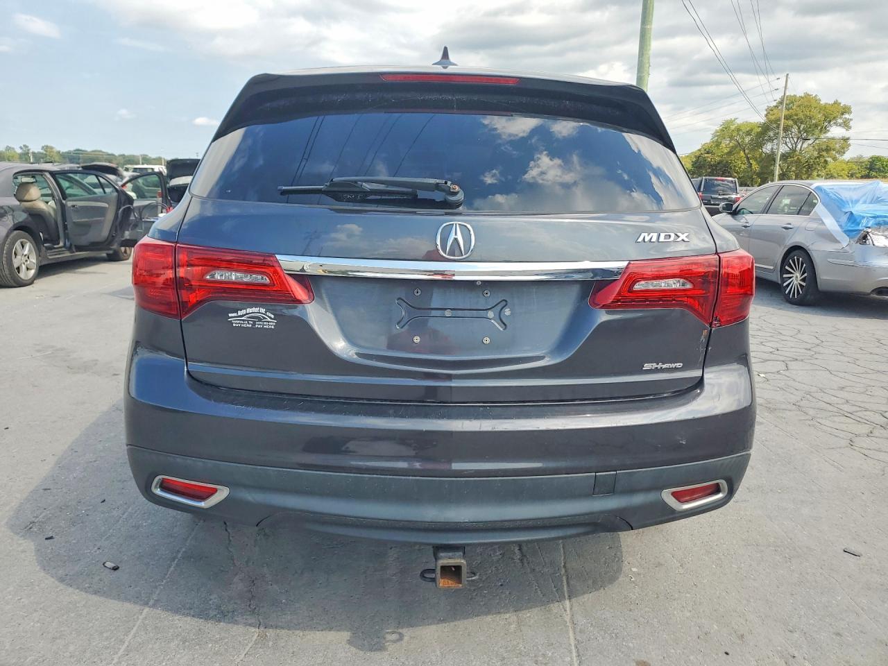 2014 Acura Mdx Gray vin: 5FRYD4H22EB042634