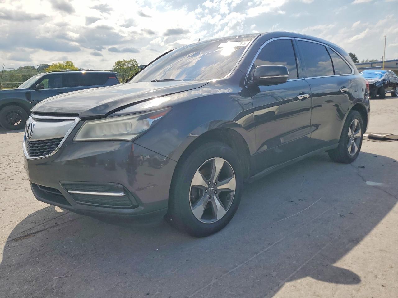 2014 Acura Mdx Gray vin: 5FRYD4H22EB042634