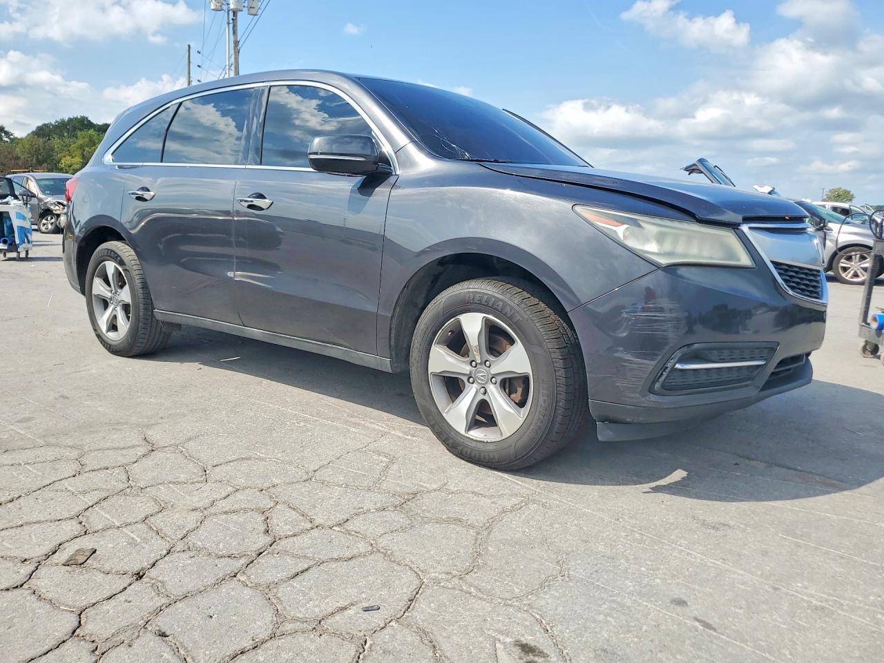 2014 Acura Mdx Gray vin: 5FRYD4H22EB042634