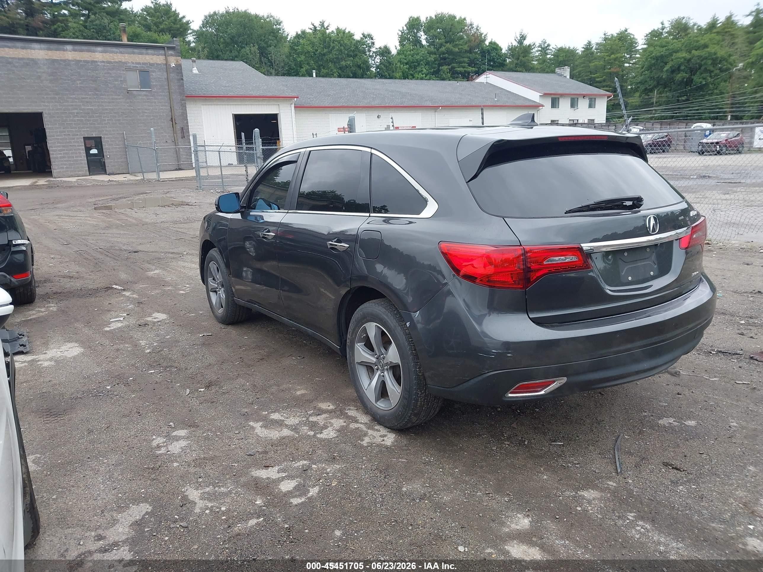 2015 Acura Mdx   Gray vin: 5FRYD4H22FB010042