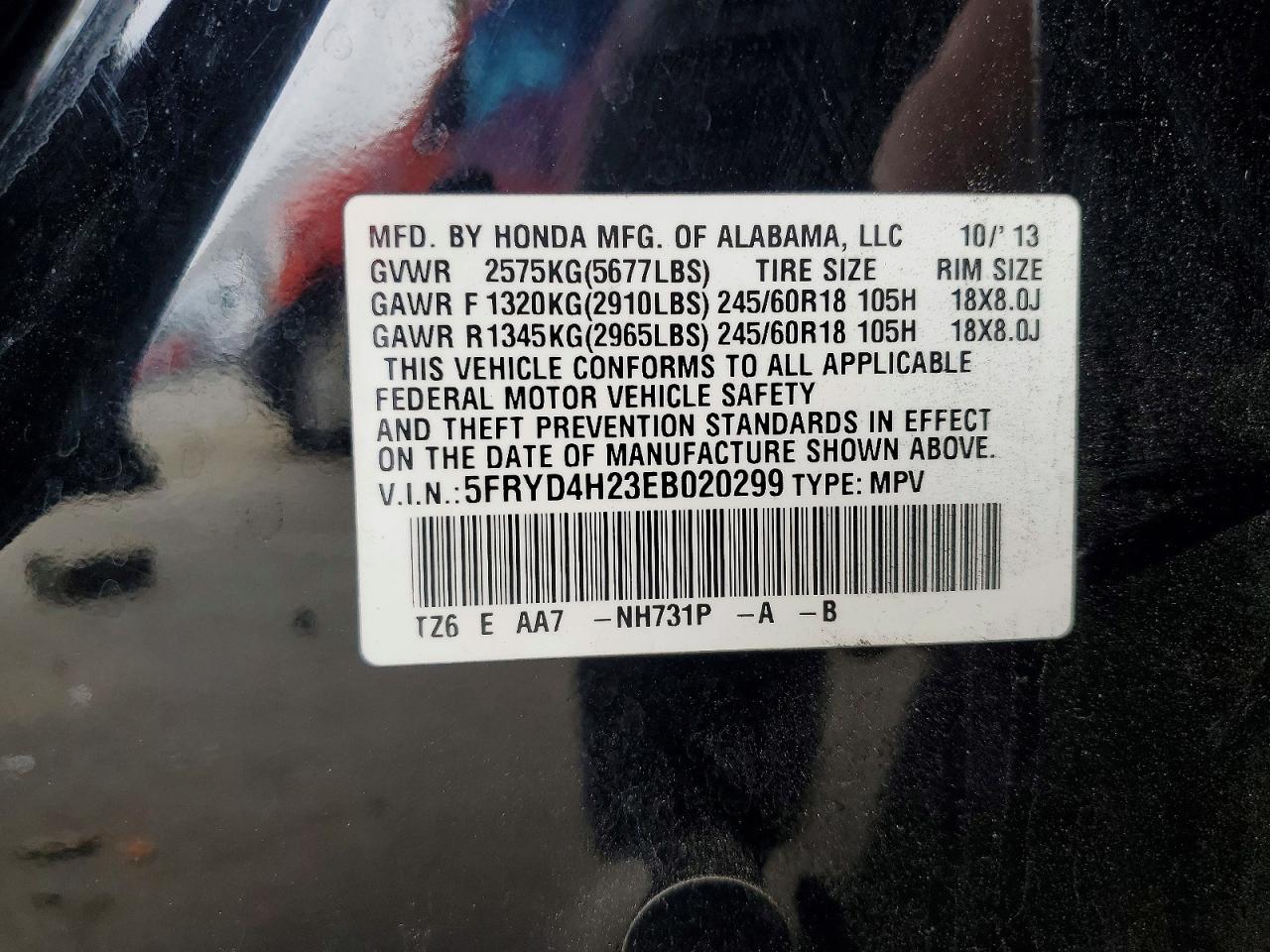 2014 Acura Mdx Black vin: 5FRYD4H23EB020299
