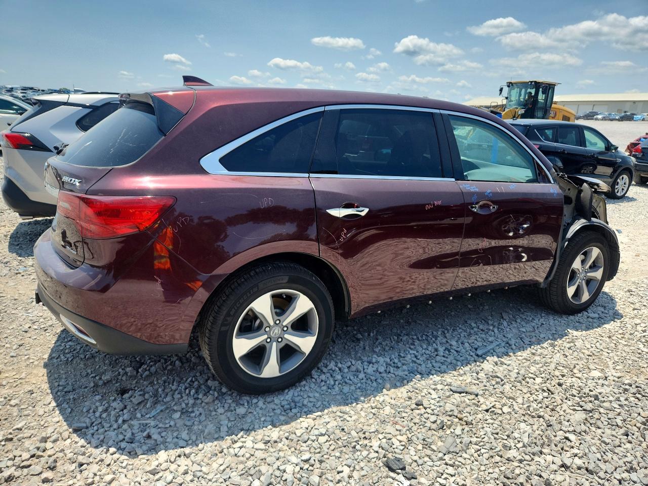 2014 Acura Mdx Maroon vin: 5FRYD4H23EB045252