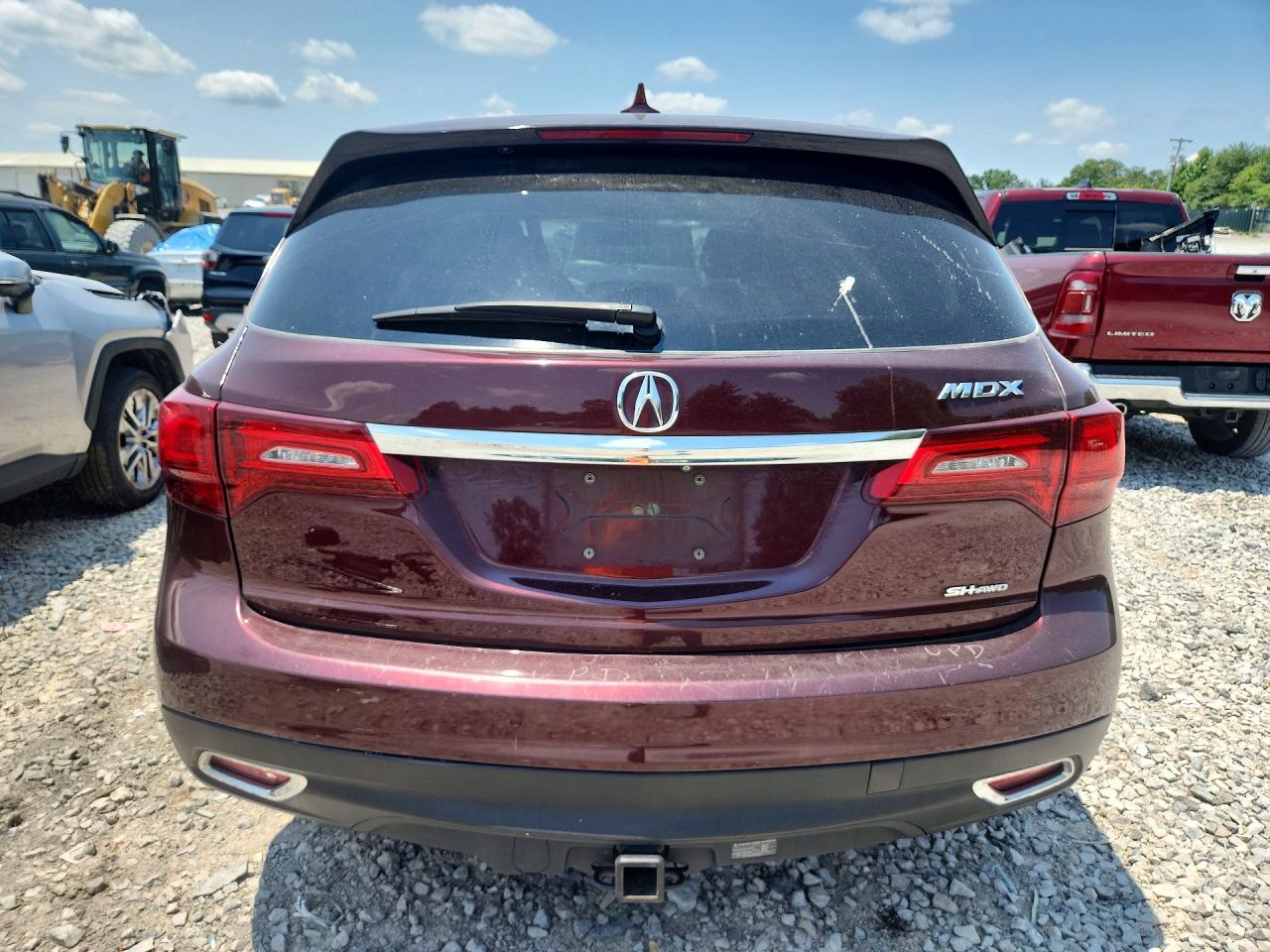 2014 Acura Mdx Maroon vin: 5FRYD4H23EB045252