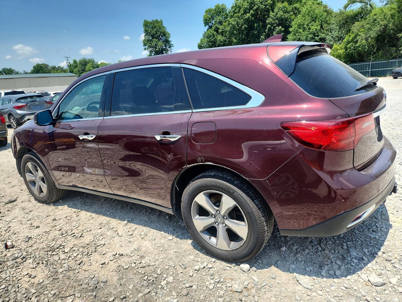 2014 Acura Mdx Maroon vin: 5FRYD4H23EB045252