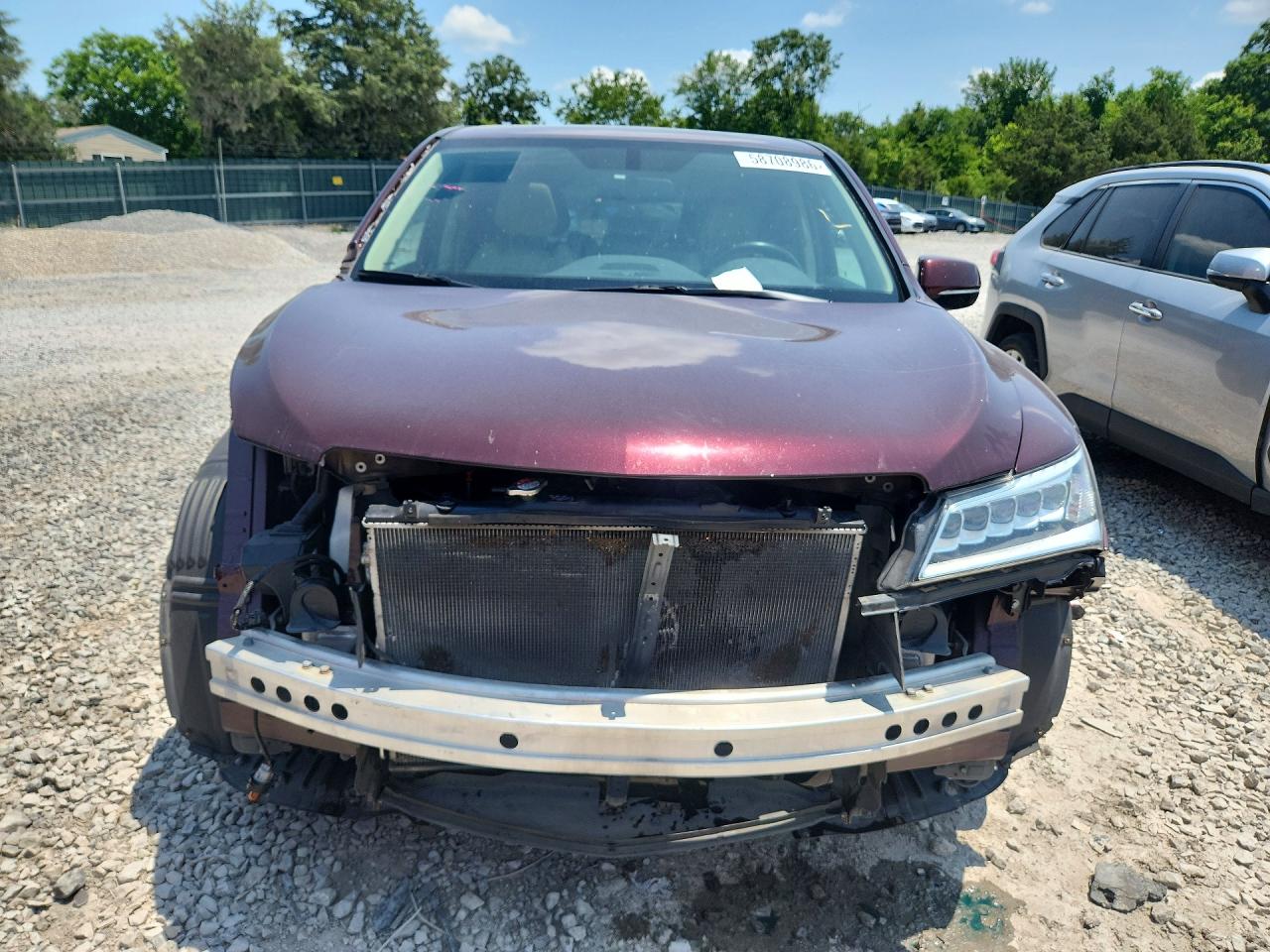 2014 Acura Mdx Maroon vin: 5FRYD4H23EB045252