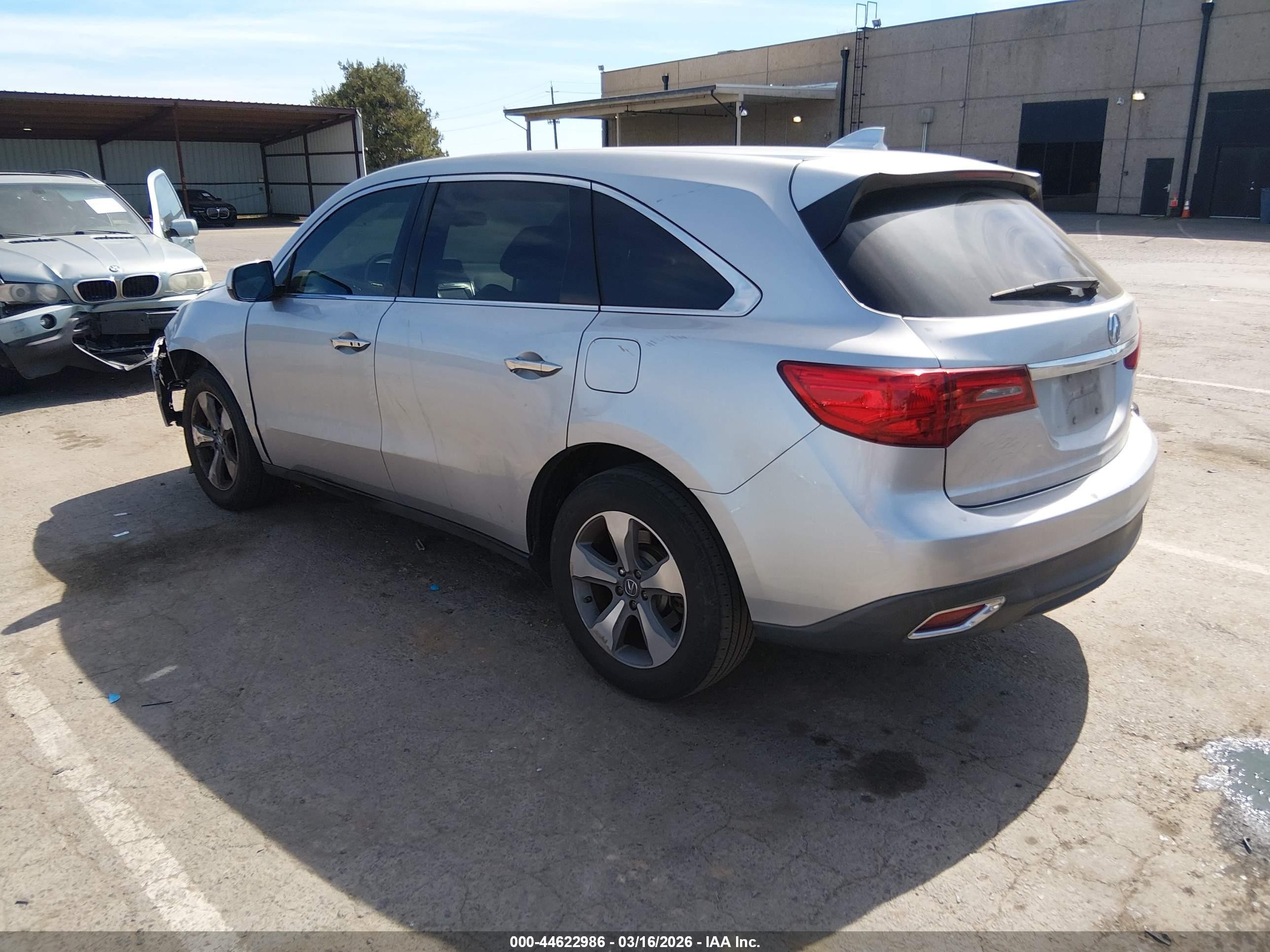 2015 Acura Mdx   Серебряный vin: 5FRYD4H23FB010888