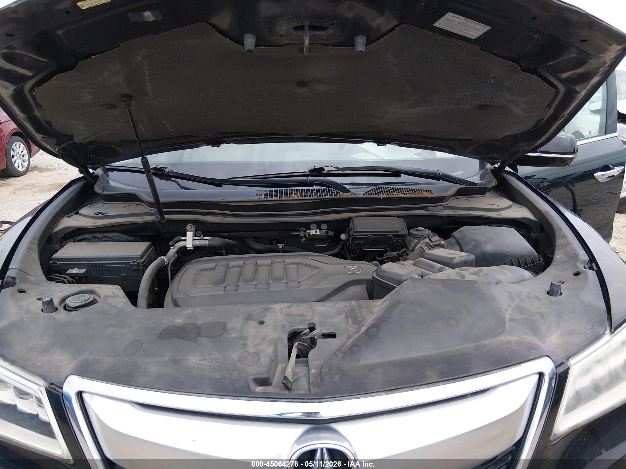 2015 Acura Mdx   Black vin: 5FRYD4H23FB019347