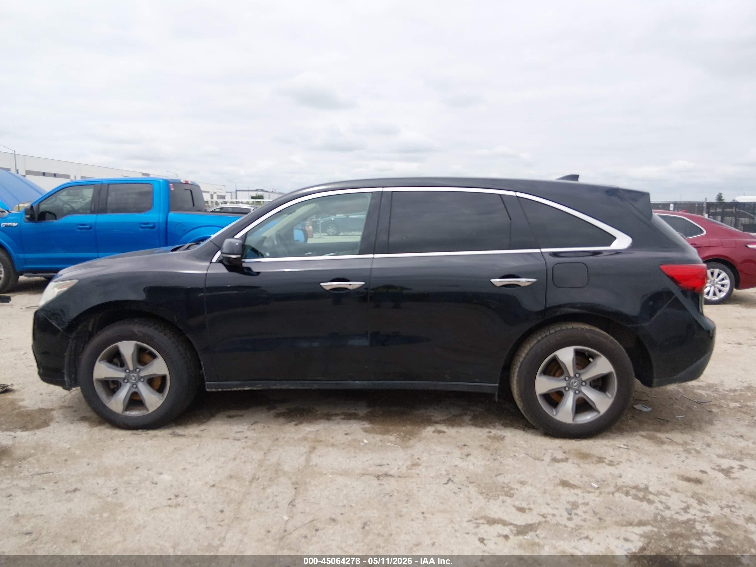 2015 Acura Mdx   Black vin: 5FRYD4H23FB019347