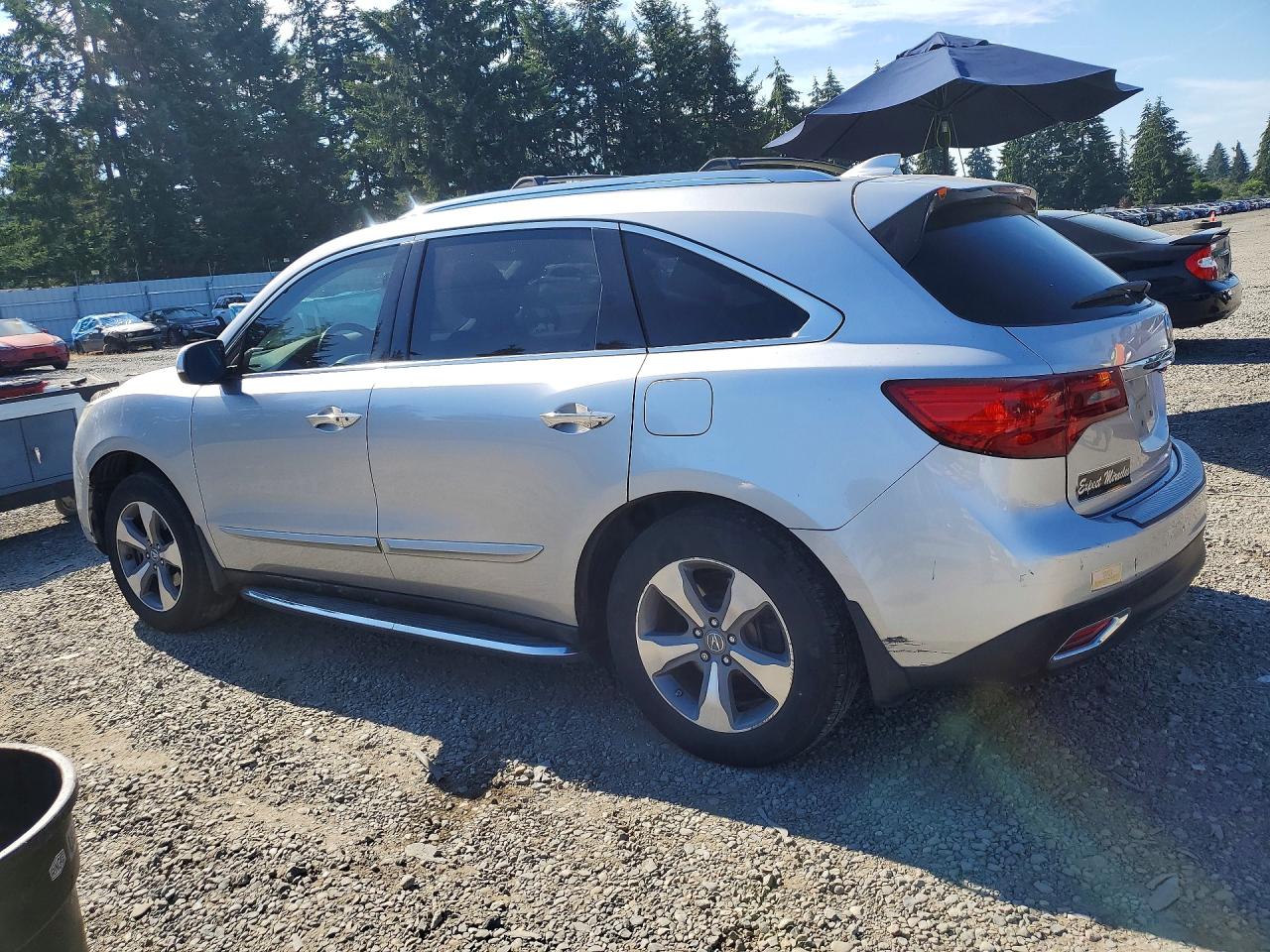 2014 Acura Mdx Silver vin: 5FRYD4H24EB003317