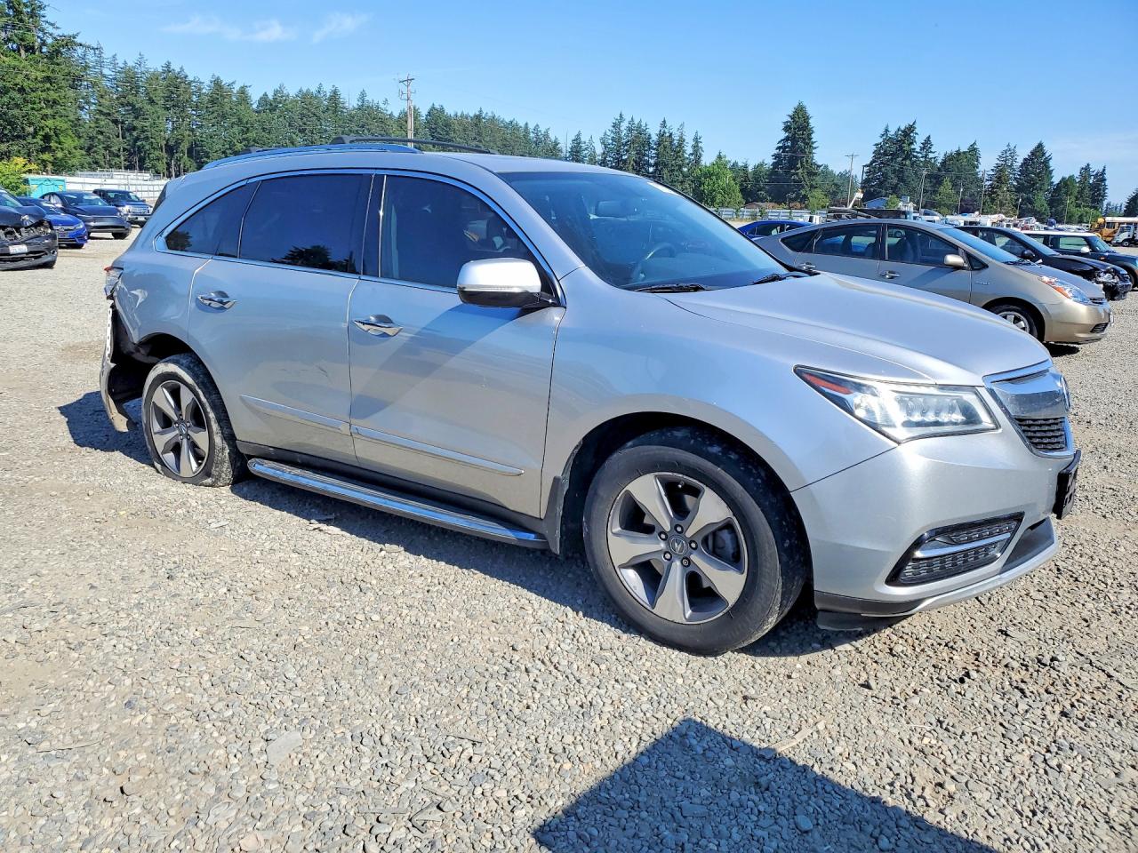 2014 Acura Mdx Silver vin: 5FRYD4H24EB003317