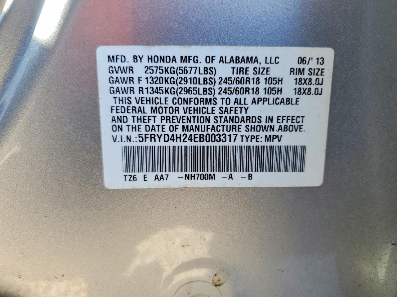 2014 Acura Mdx Silver vin: 5FRYD4H24EB003317